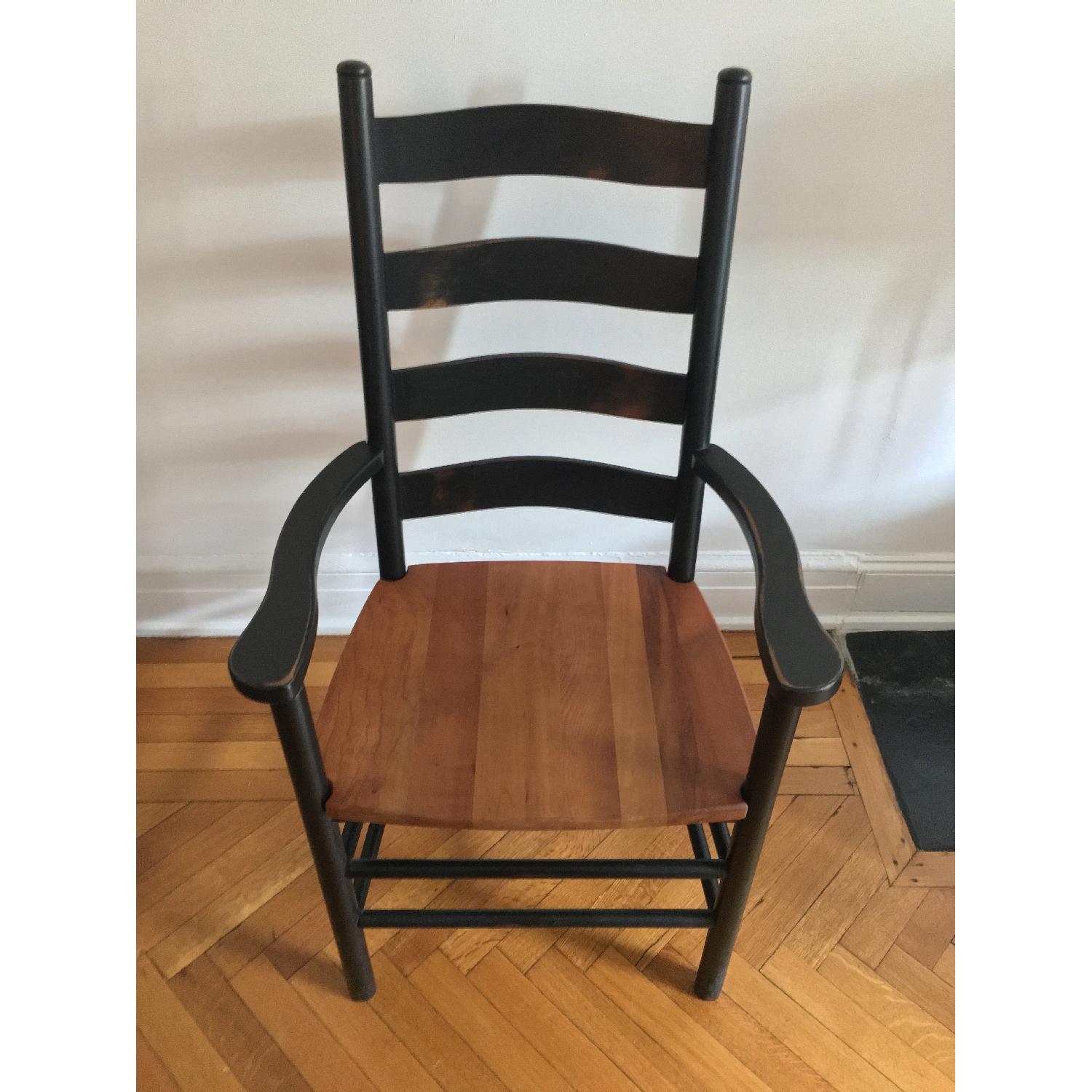 Amish Two-Tone Reclaimed Wood Dining Table w/ 6 Chairs - image-14