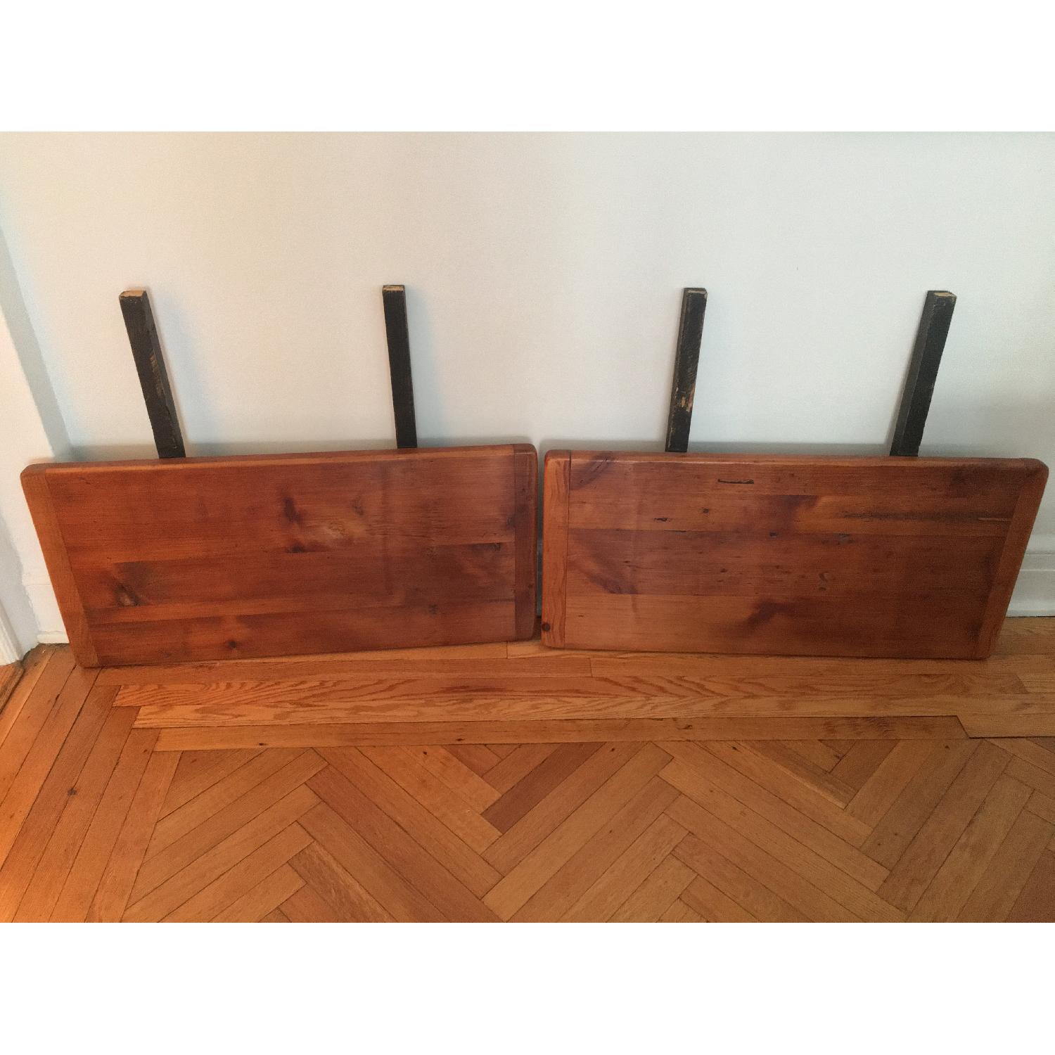 Amish Two-Tone Reclaimed Wood Dining Table w/ 6 Chairs - image-15