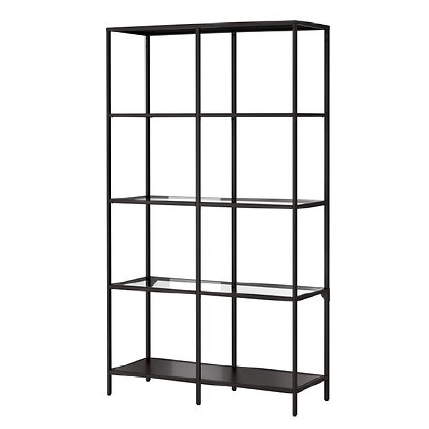 Ikea Vittsjo Glass & Metal Shelf Unit - image-4