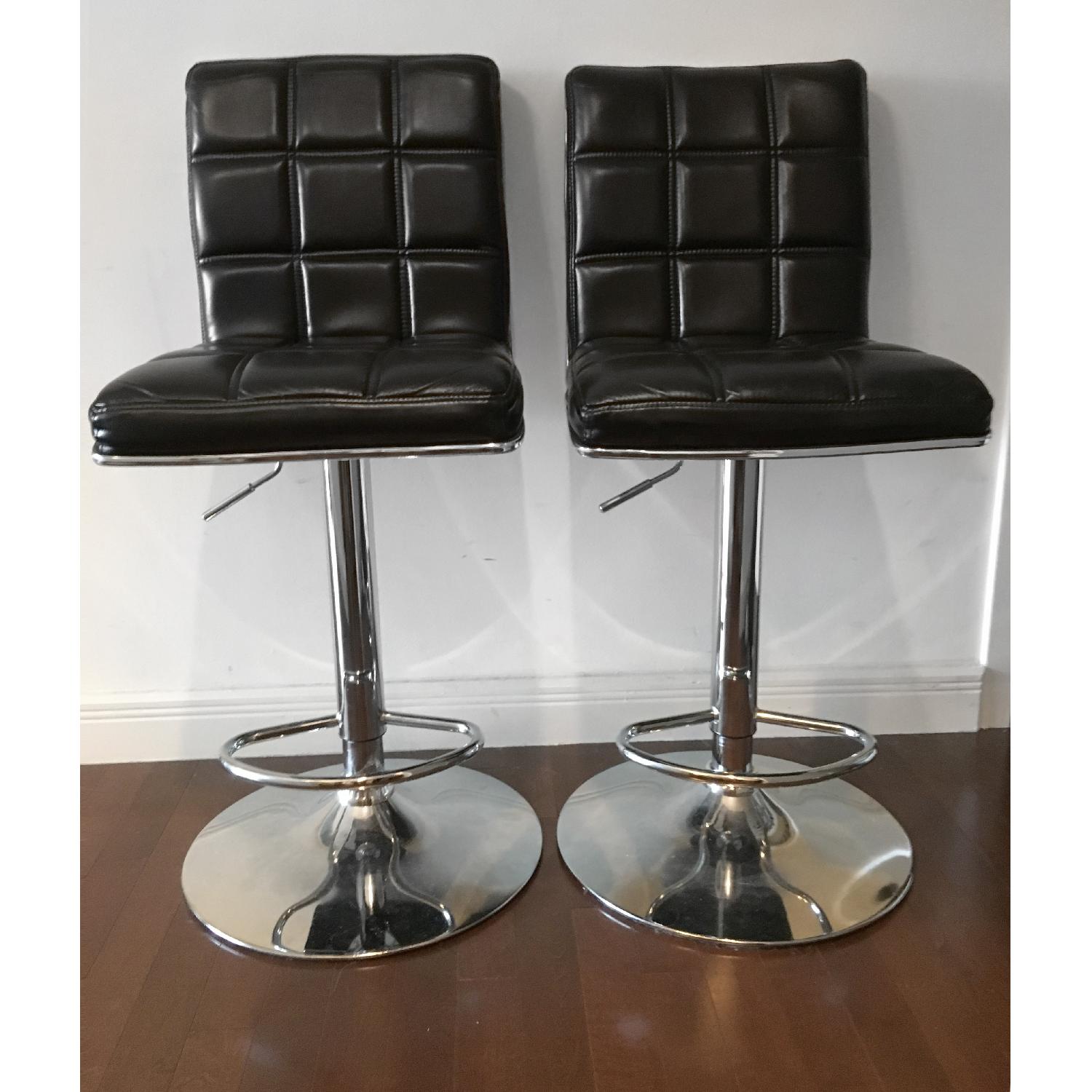 Costco Adjustable Barstools in Black - image-1