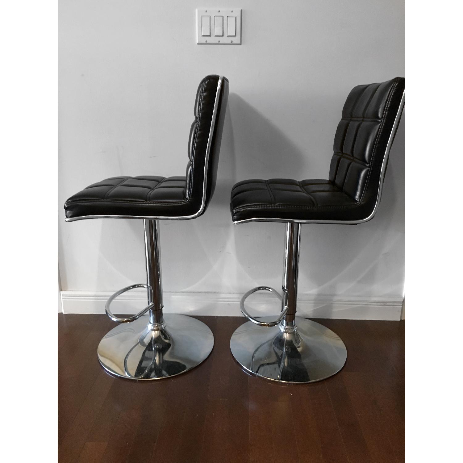 Costco Adjustable Barstools in Black - image-2