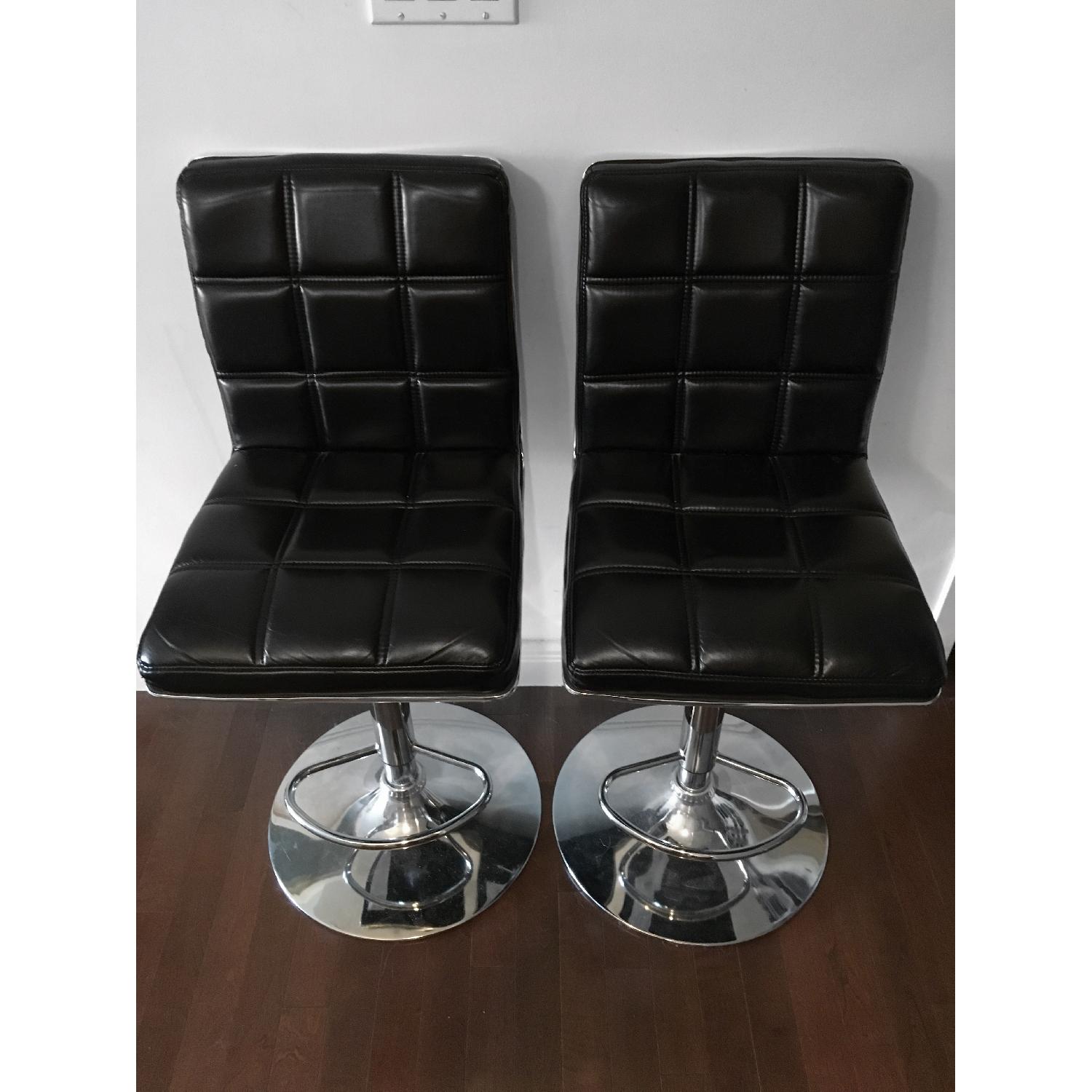 Costco Adjustable Barstools in Black - image-4