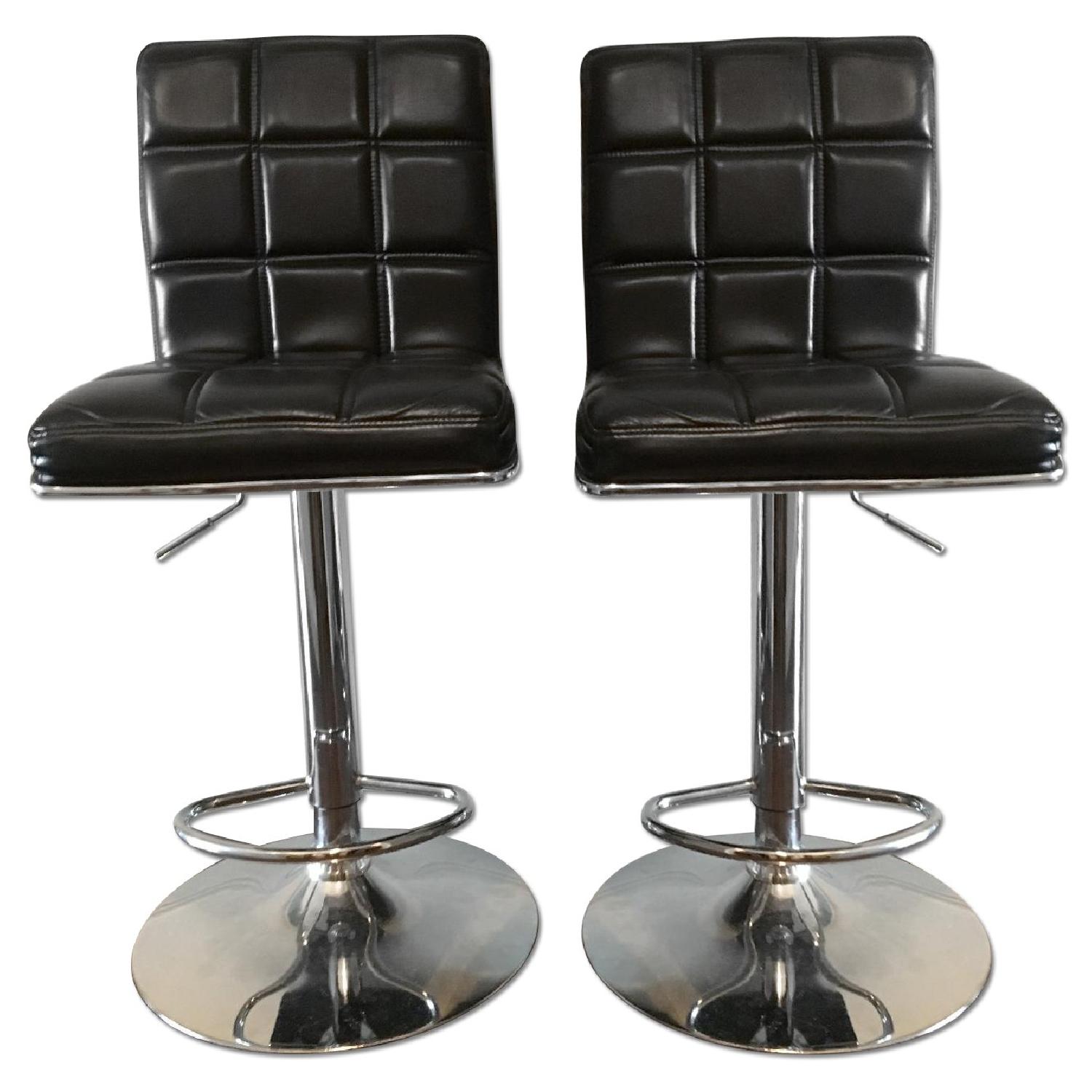 Costco Adjustable Barstools in Black - image-0