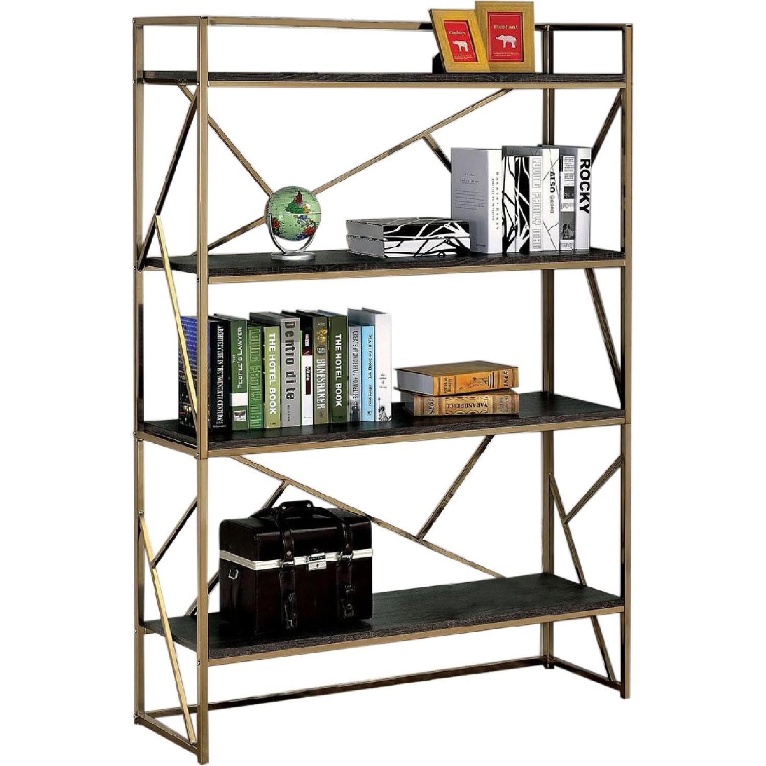 Gharana Furniture Champage Display Shelf - image-0