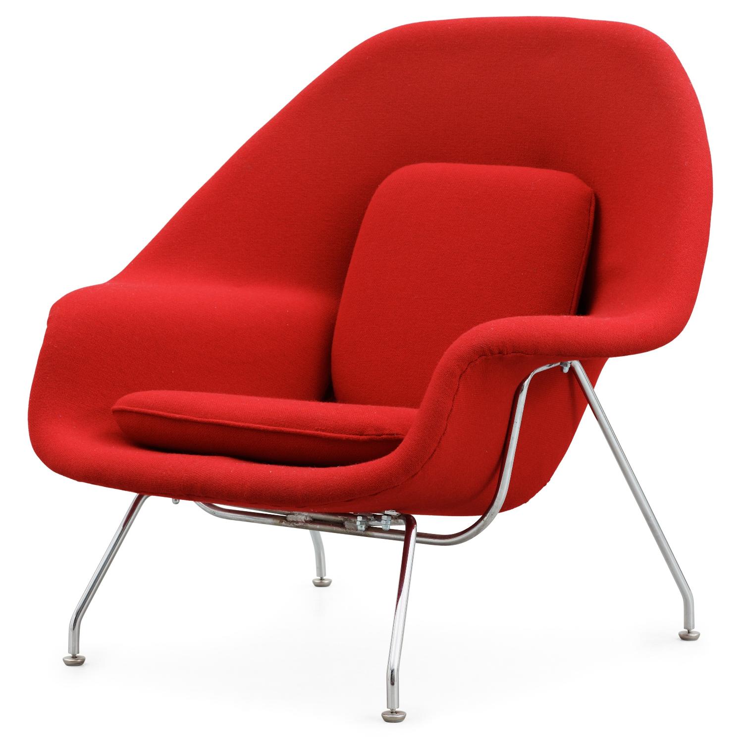 Womb Chair Replica in Red - image-2