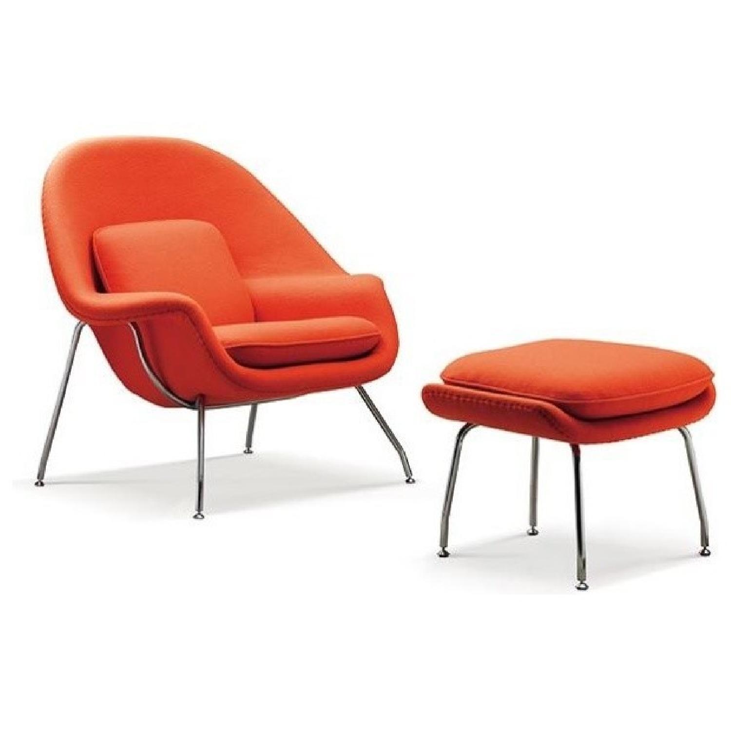 Womb Chair Replica in Orange - image-2