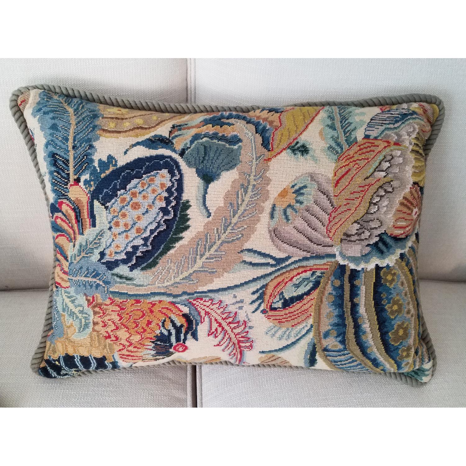 Needlepoint Tapestry Pillow - image-3
