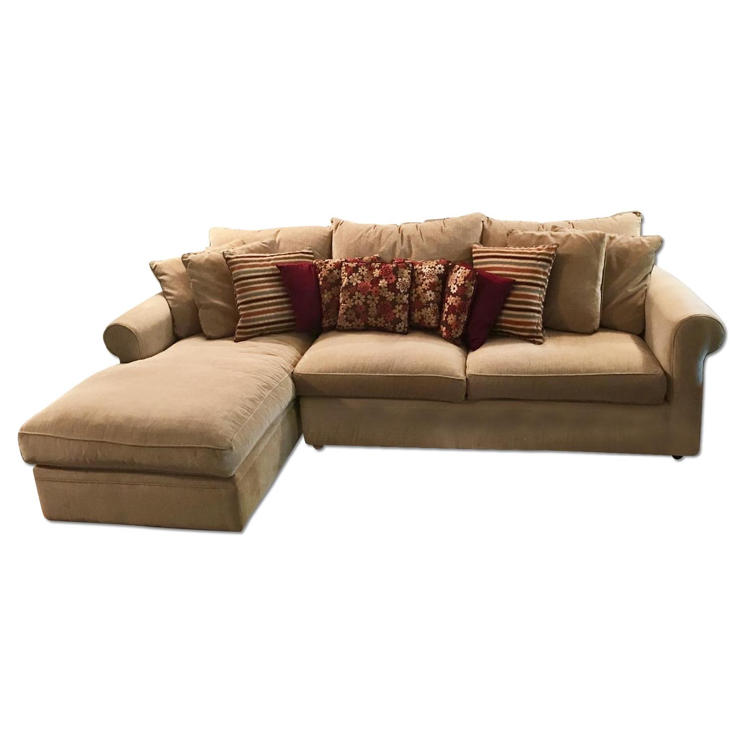 Macy's 2 Piece Full Sleeper Sectional Sofa AptDeco