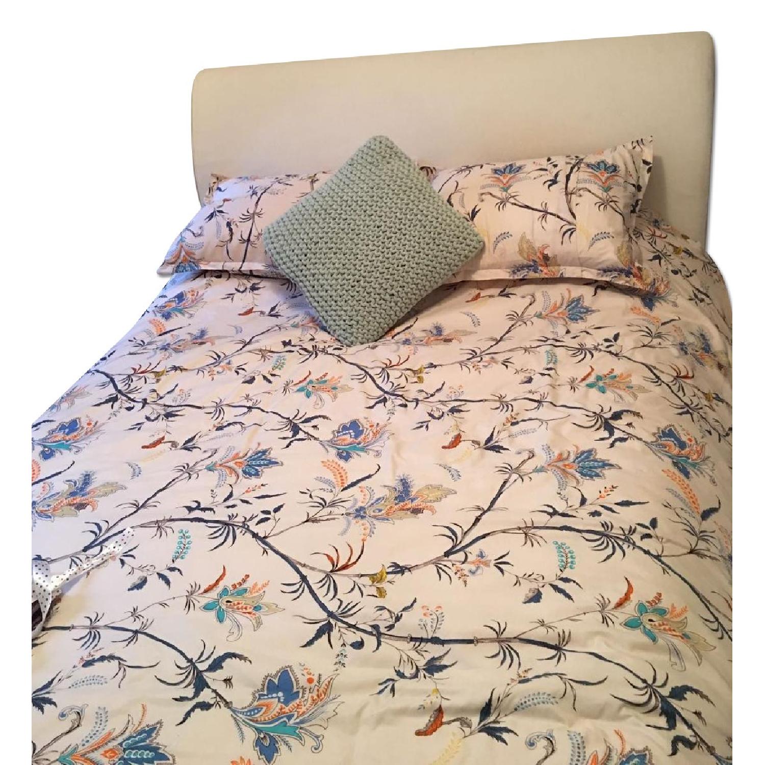 Ikea Queen Upholstered Bed Frame - image-0