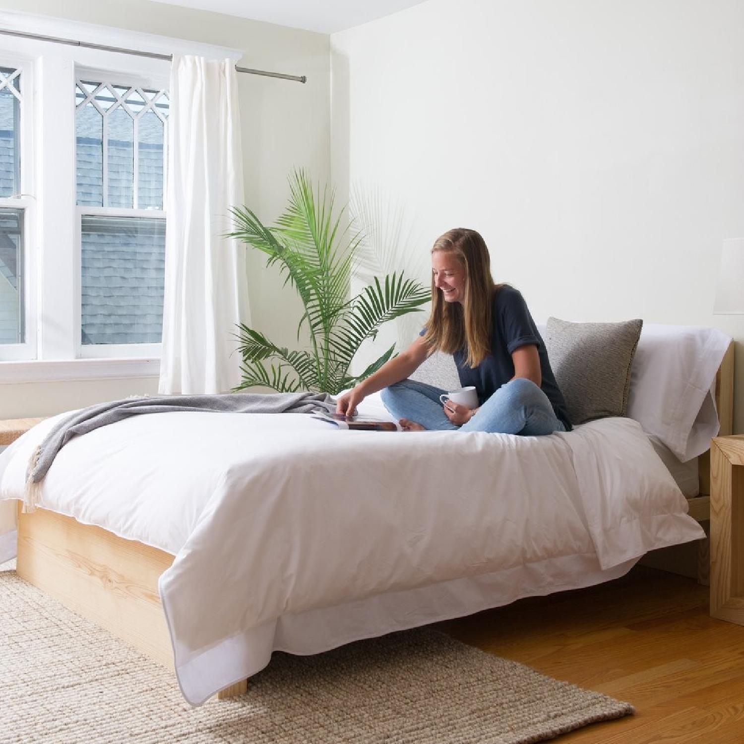 Hugo & Hoby New Haven Handmade Wooden Queen Platform Bed w/  - image-2