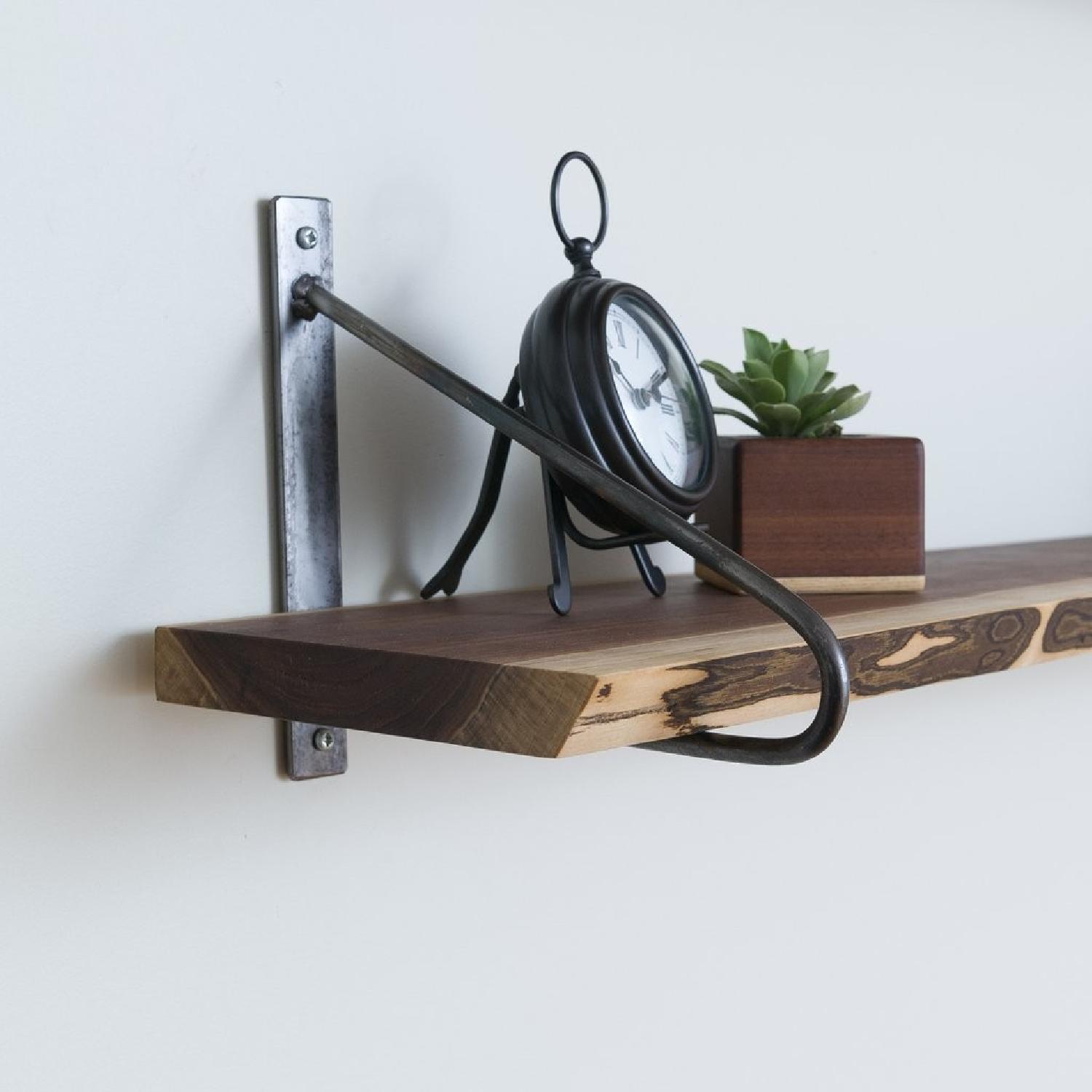 Hugo & Hoby New Haven Handmade Live Edge Walnut Shelves - image-2