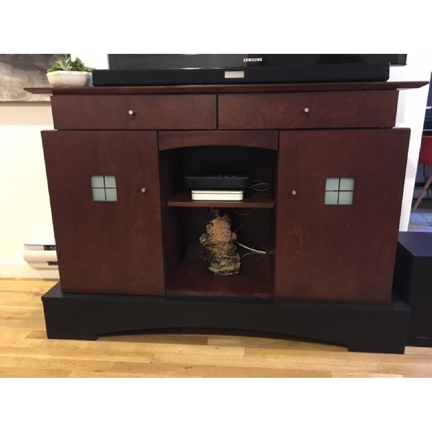 Cherry Wood Credenza/Buffet/Bar - image-1