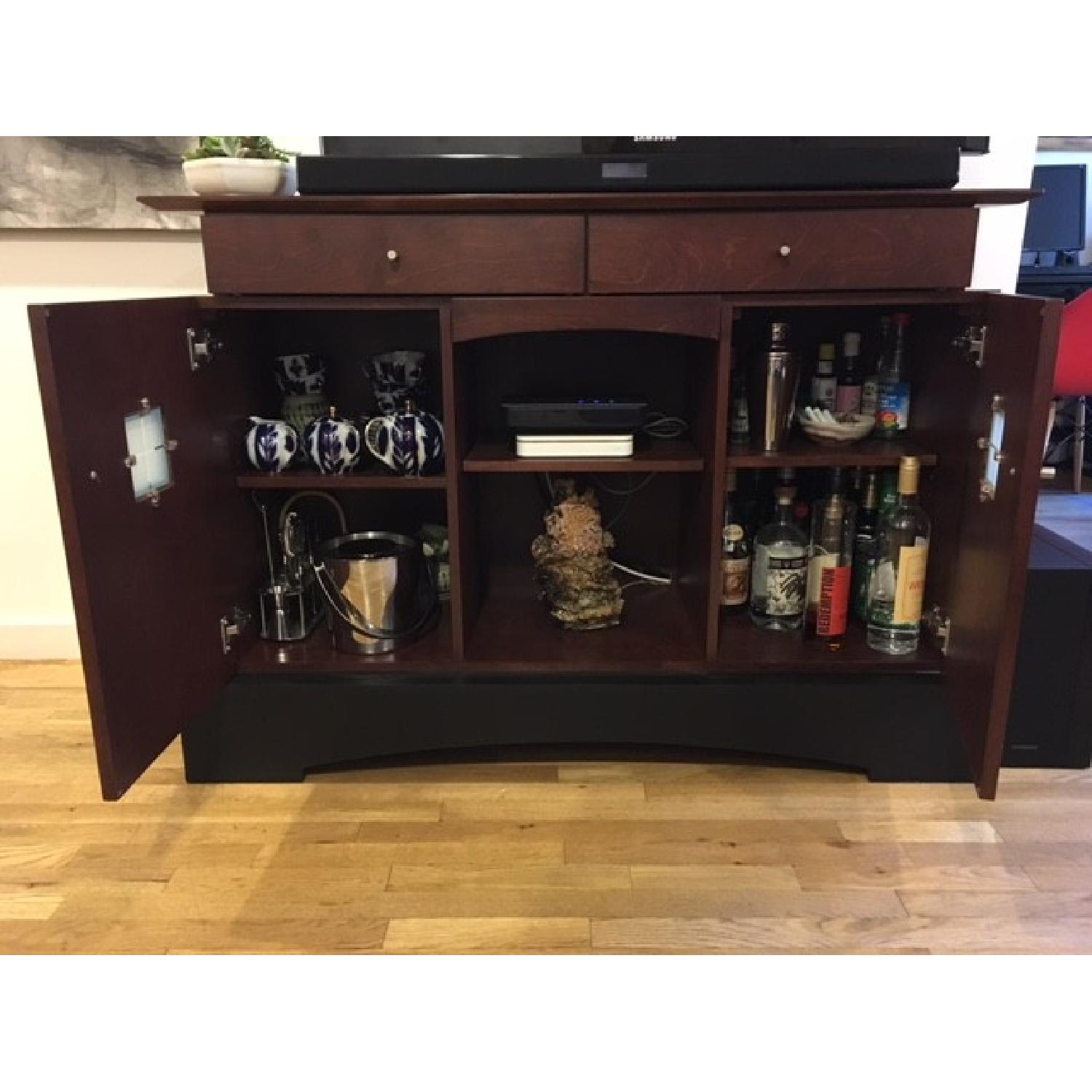 Cherry Wood Credenza/Buffet/Bar - image-2
