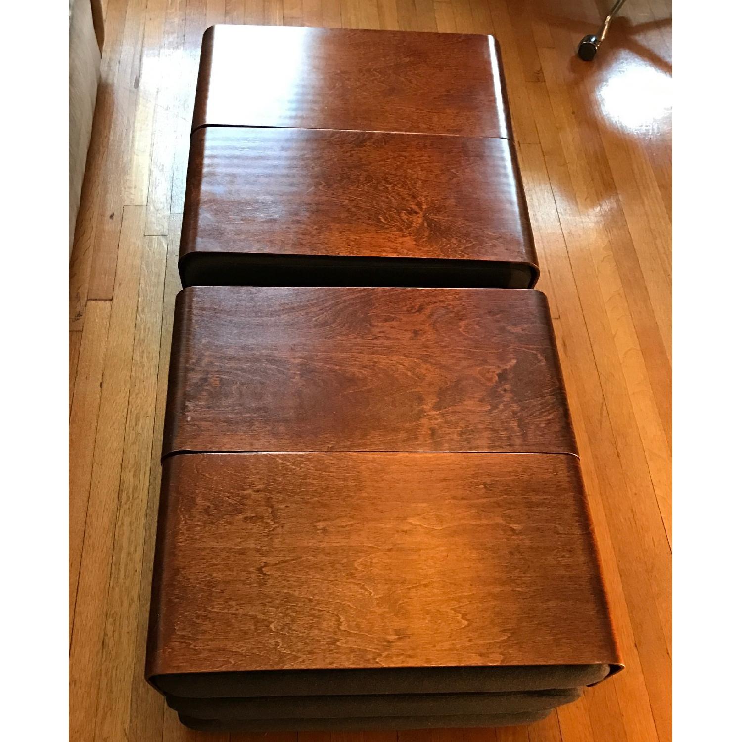 Design Within Reach Bingo Poufs w/ Removable Tray Tables - image-1