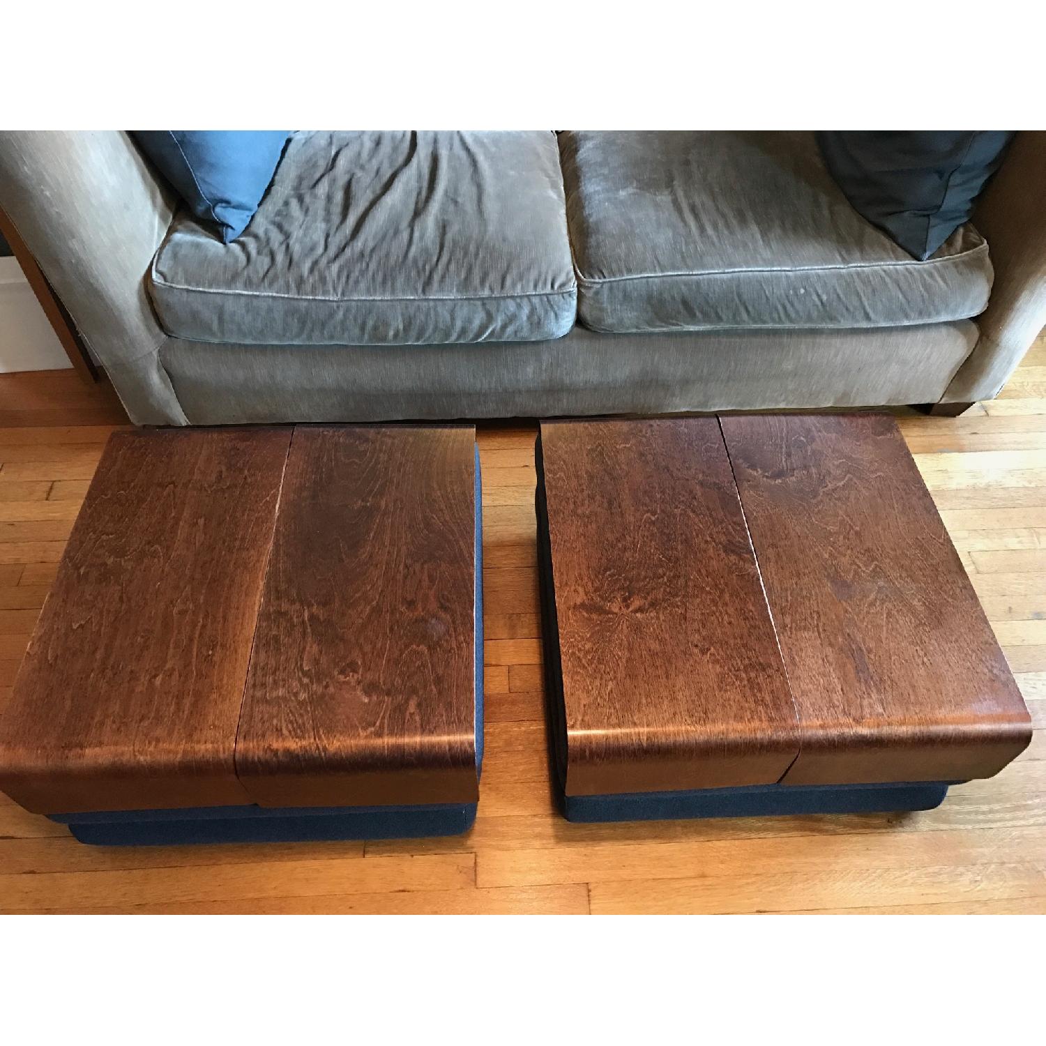 Design Within Reach Bingo Poufs w/ Removable Tray Tables - image-4