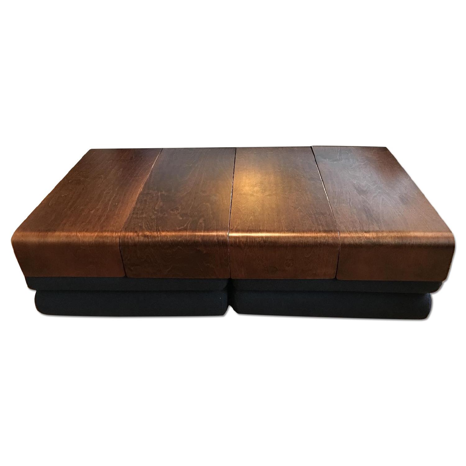 Design Within Reach Bingo Poufs w/ Removable Tray Tables - image-0