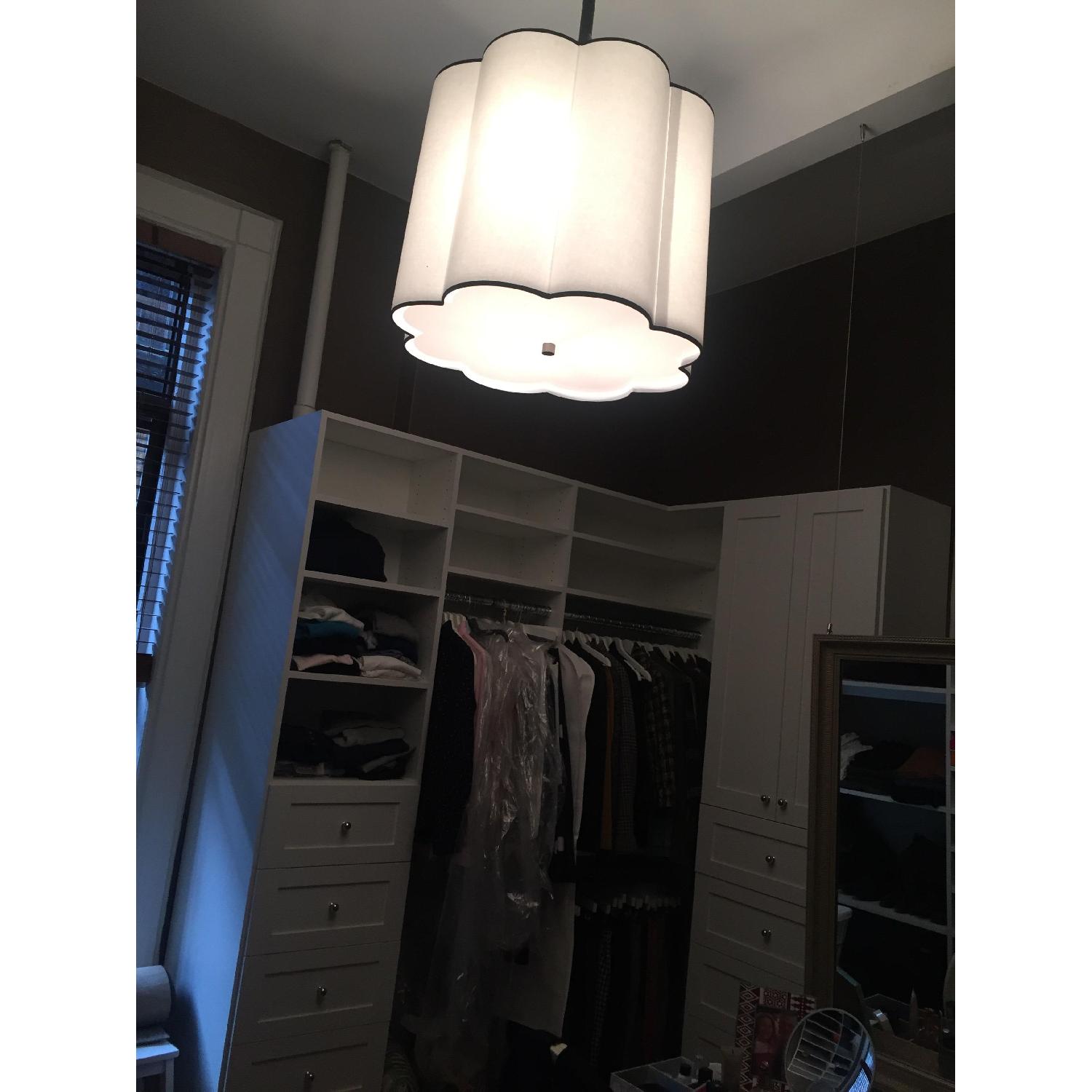 Robert Abbey 2135 Axis 3 Light Pendant in Blackened Nickel w/ Contrasting Trim - image-2