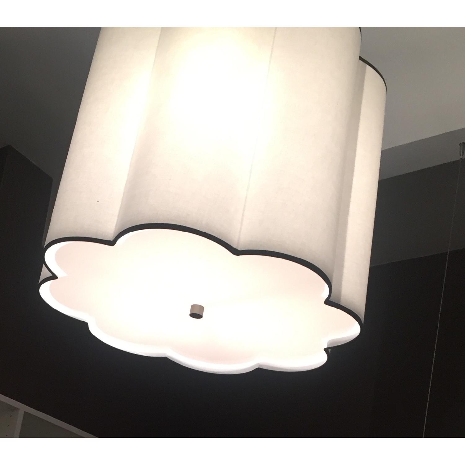 Robert Abbey 2135 Axis 3 Light Pendant in Blackened Nickel w/ Contrasting Trim - image-3