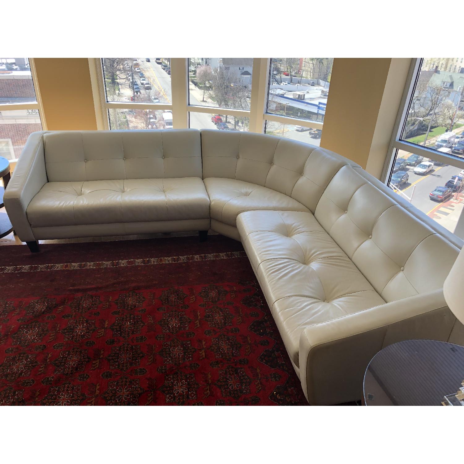 American Leather 3 Piece Sectional Sofa AptDeco