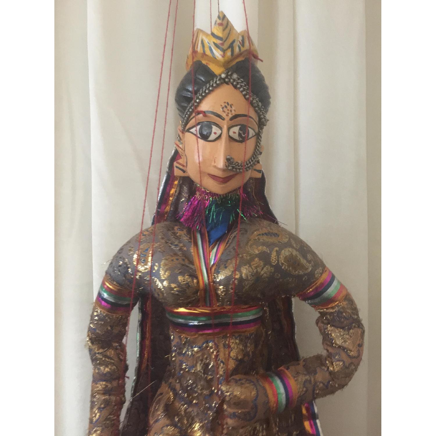 Vintage Rajasthani Puppet Couple - image-2