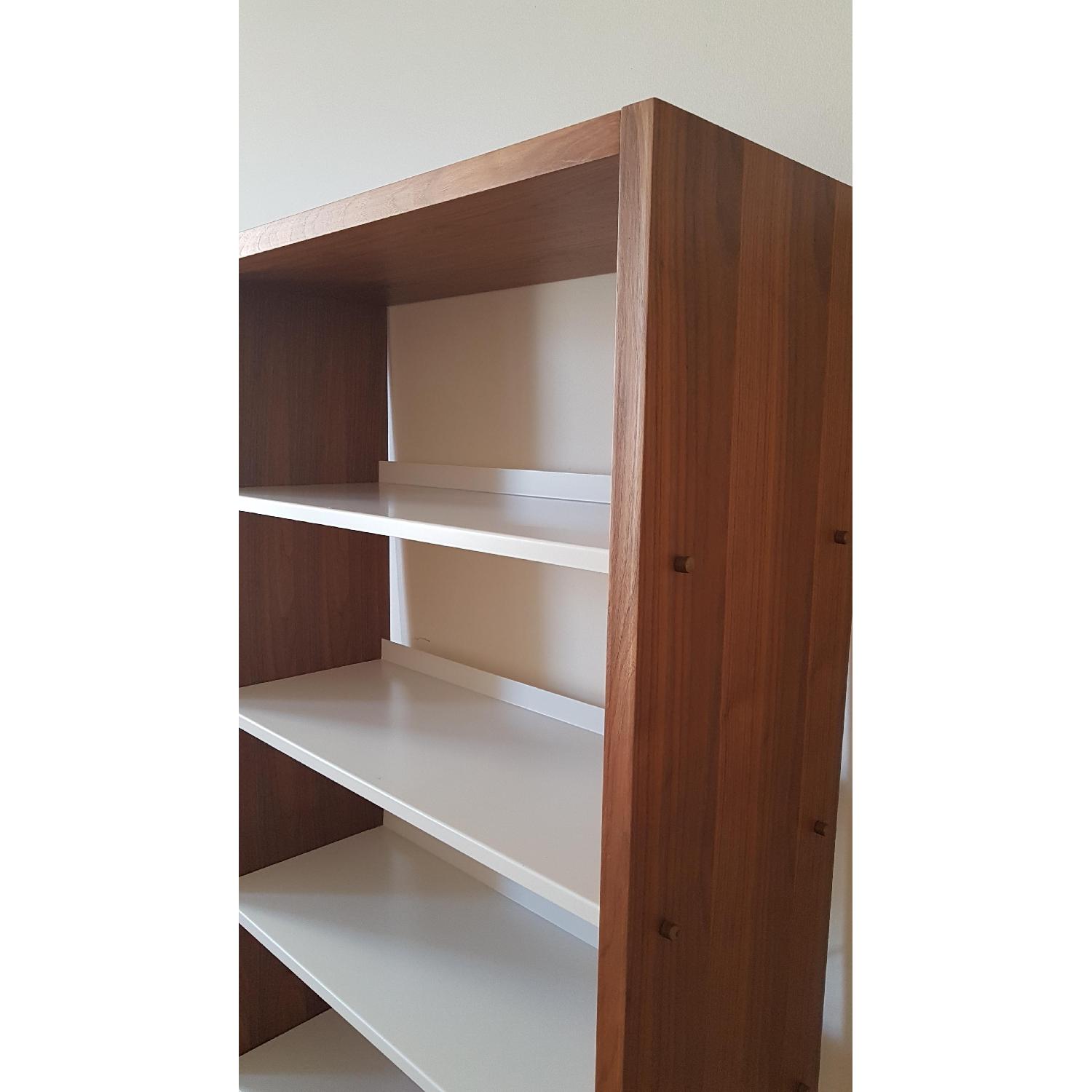 Blu Dot Wooden Frame Shelf Unit w/ Metallic Shelves AptDeco