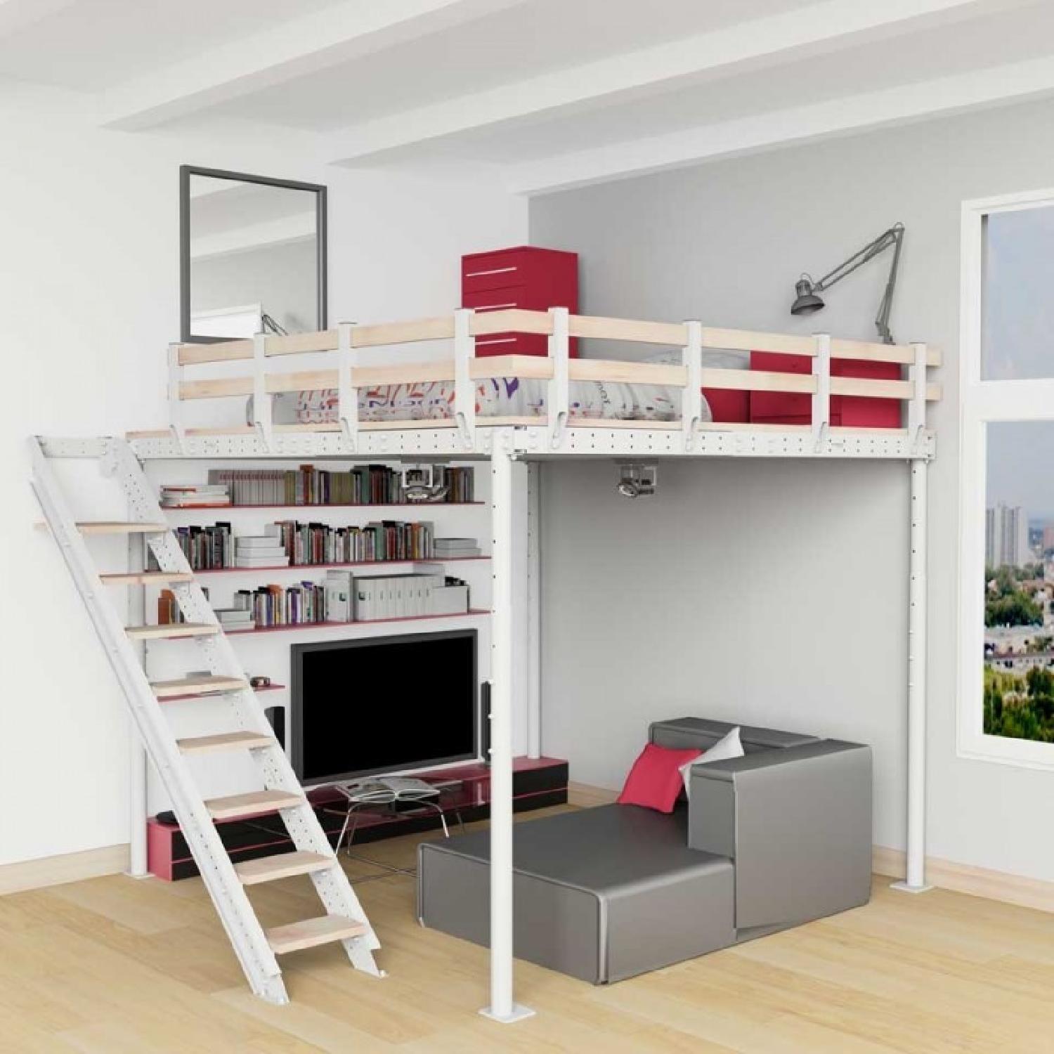 Loft Bed TS 8 w/ Lateral Stairs - image-1