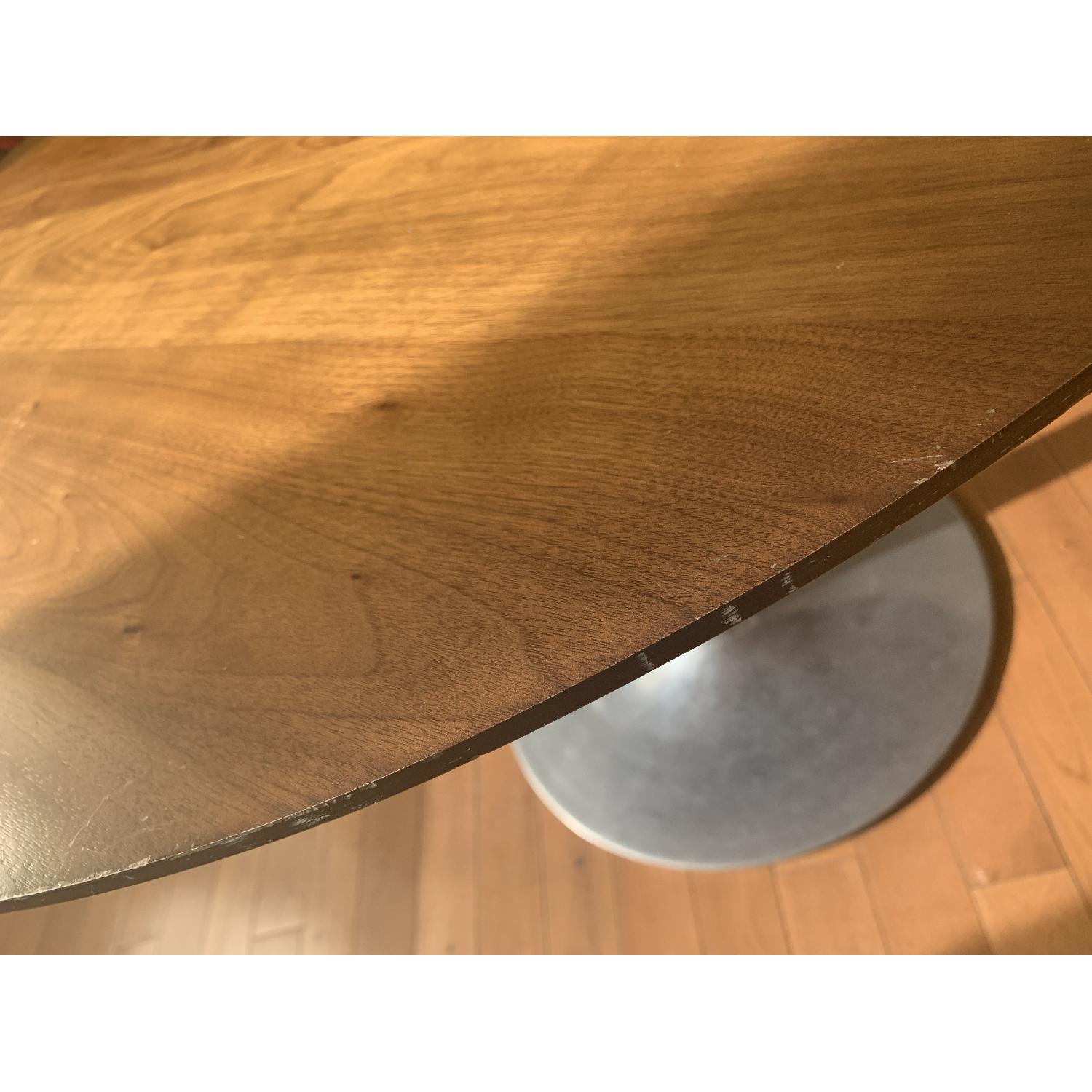 Room & Board Wood Top/ Stainless Steel Base Dining Table - image-3