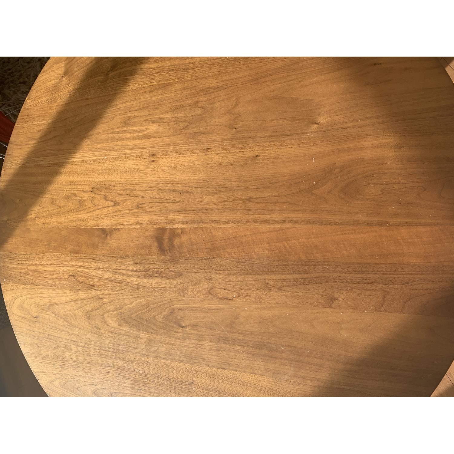 Room & Board Wood Top/ Stainless Steel Base Dining Table - image-4