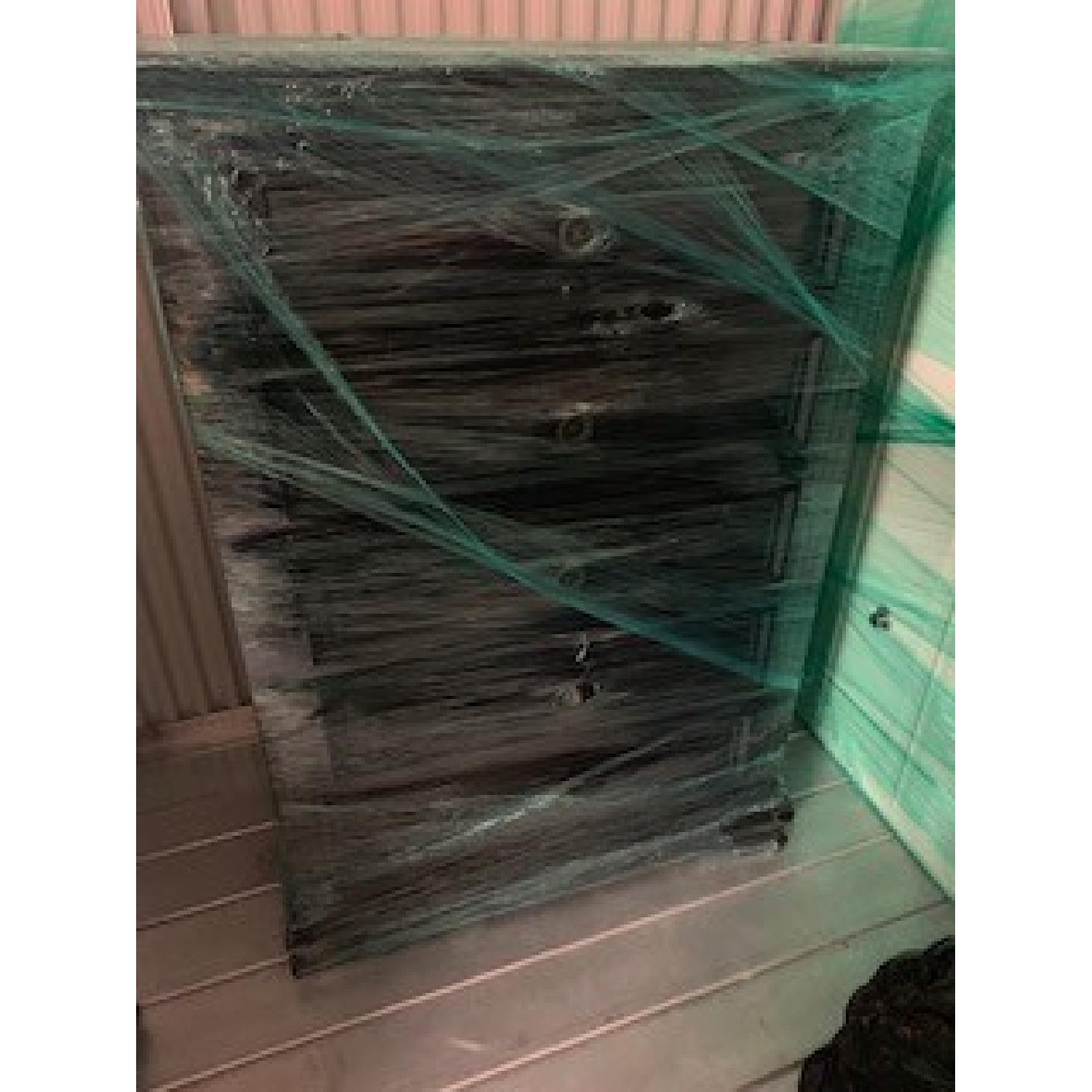 Dark Brown Wood Dresser - image-1