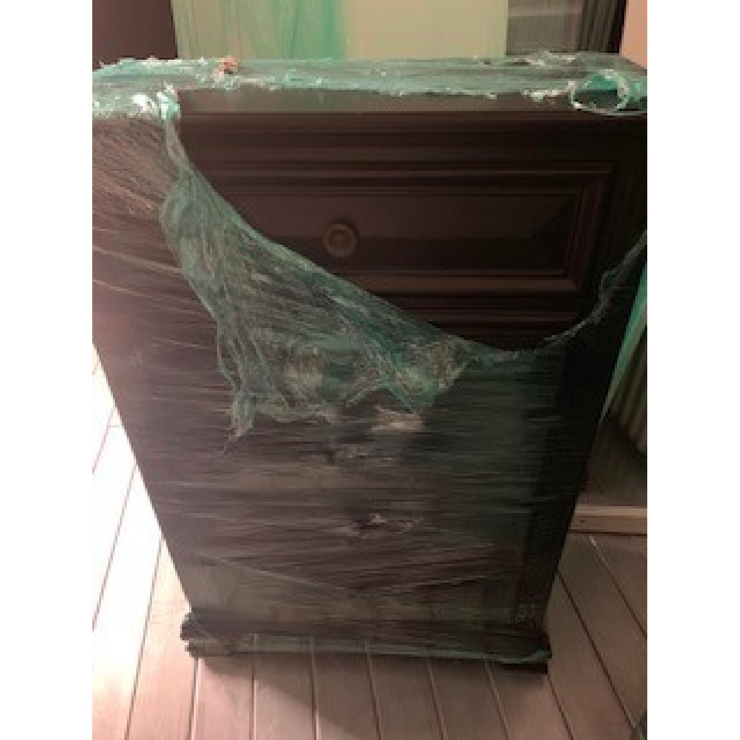 Dark Brown Wood Dresser - image-2