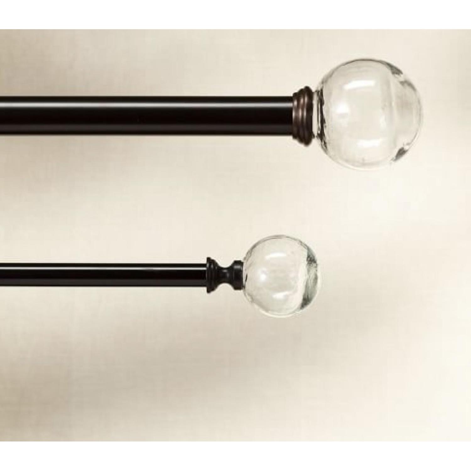 Pottery Barn Vintage Oil Rubbed Bronze Curtain Rod & Finial - image-1