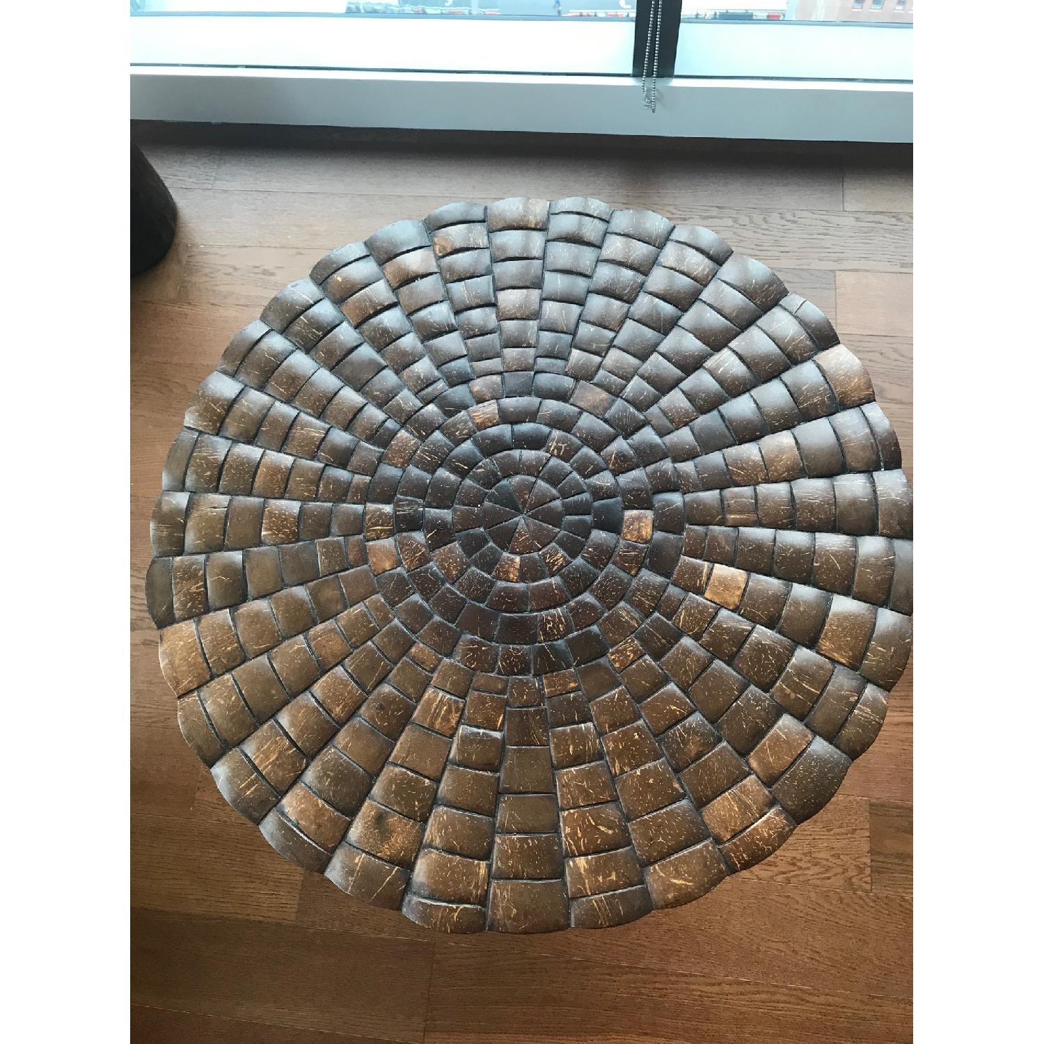 Kreiss Shelled Coconut End Table - image-1