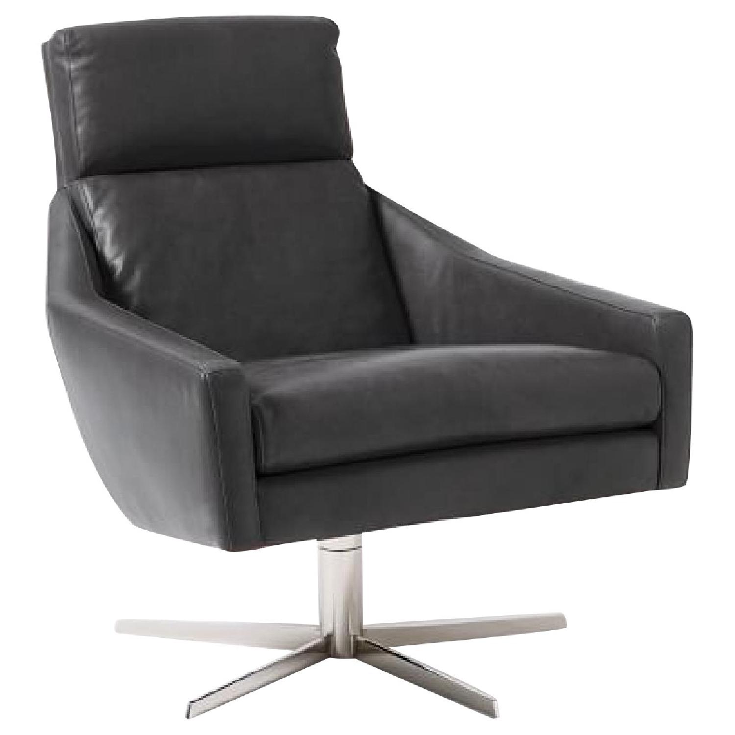 west elm crescent swivel chair