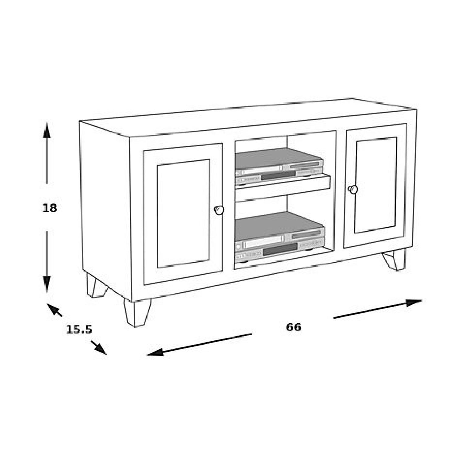 Rooms To Go Black Solid Wood TV Console - image-7