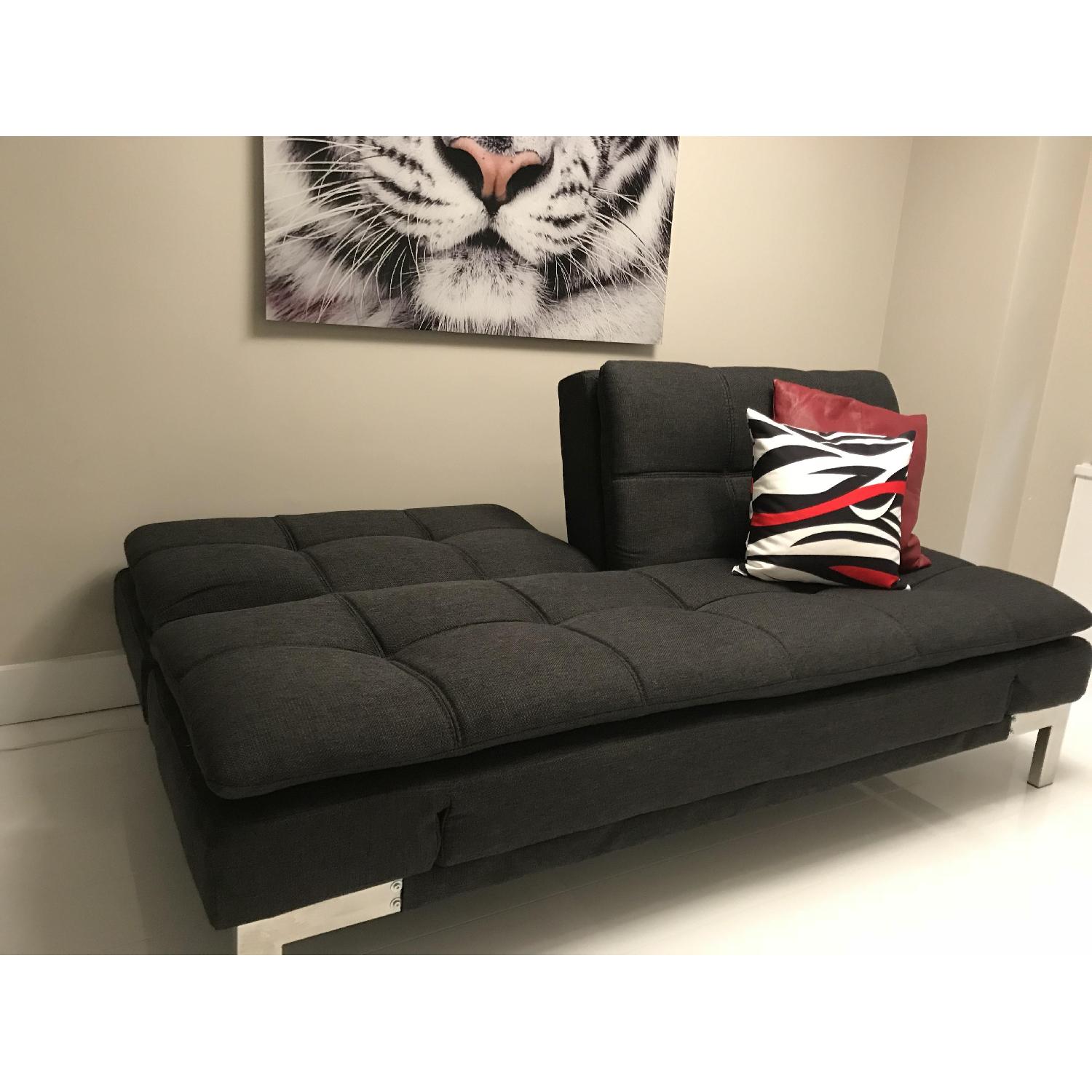 Serta Dream Modern Convertible Sofa in Charcoal - image-2