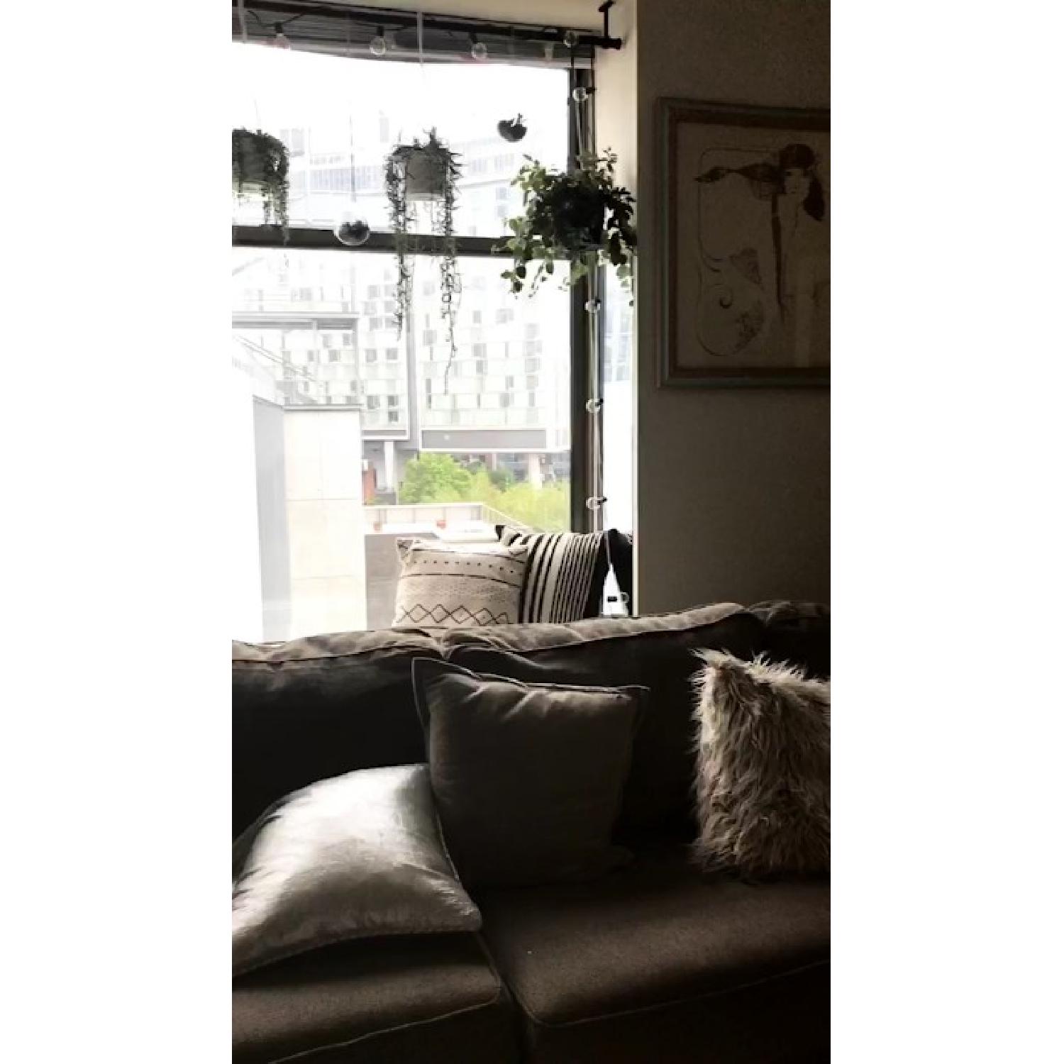 Ashley Grey Chenille 3 Piece Sectional Sofa - image-4