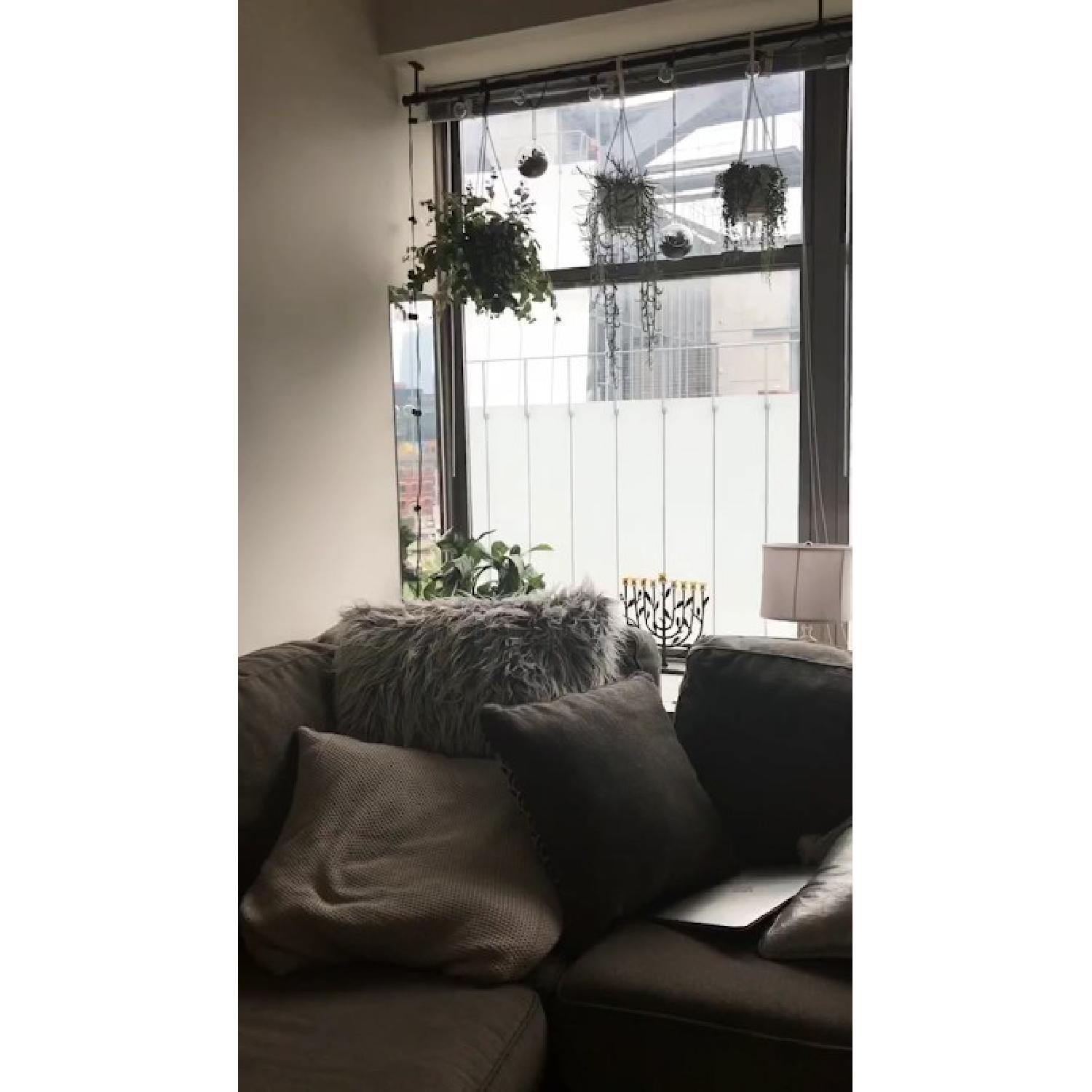 Ashley Grey Chenille 3 Piece Sectional Sofa - image-5