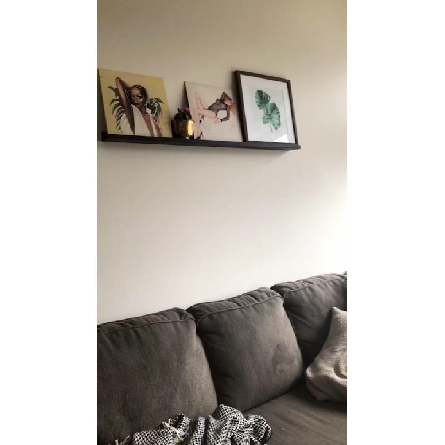 Ashley Grey Chenille 3 Piece Sectional Sofa - image-6