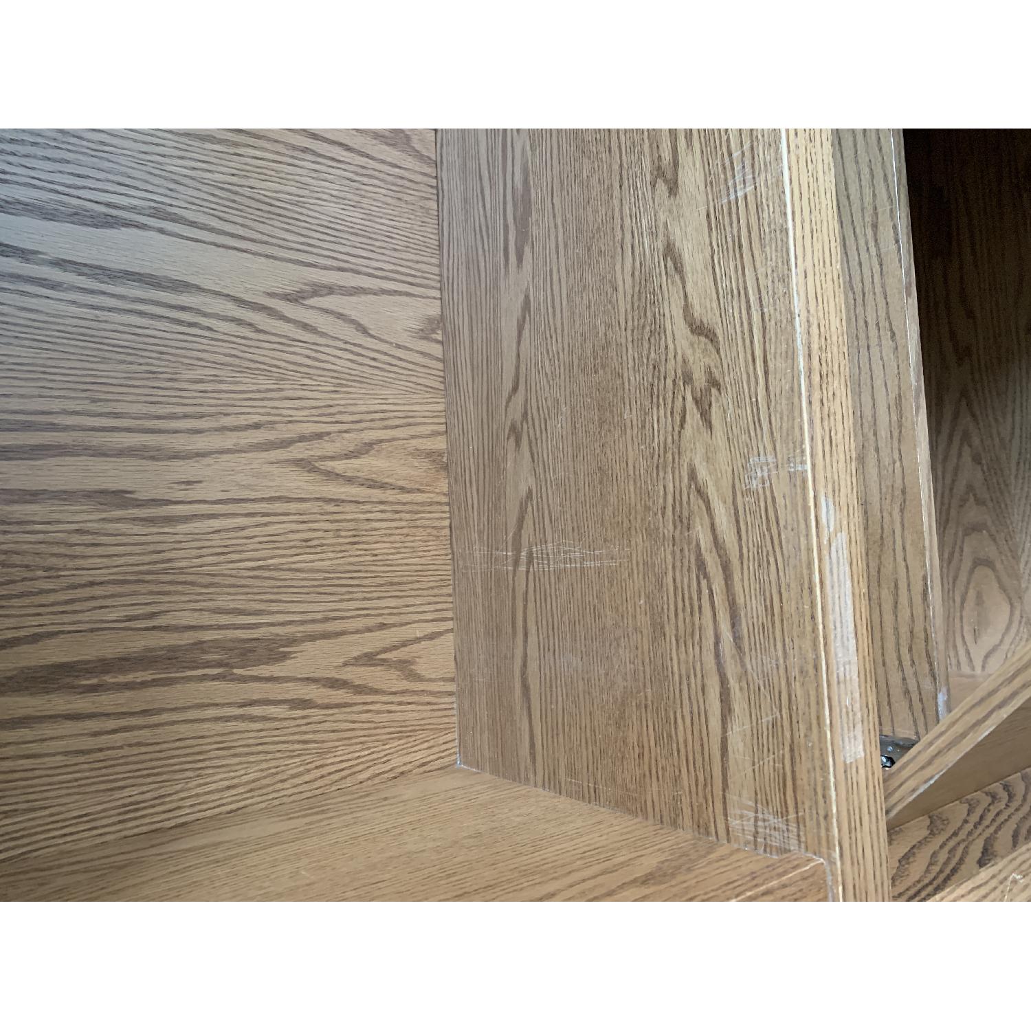 Custom Oak Bookcase w/ Bottom Doors - image-6