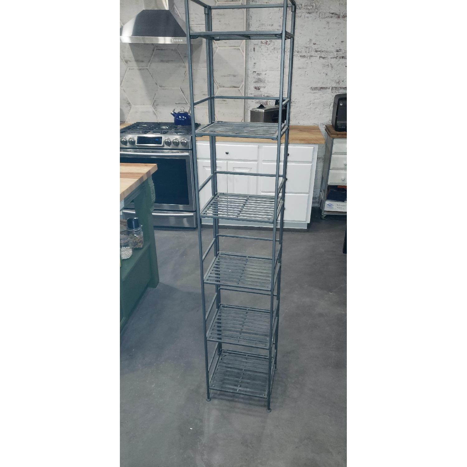 Container Store 6-Shelf Iron Folding Bookshelf - image-1