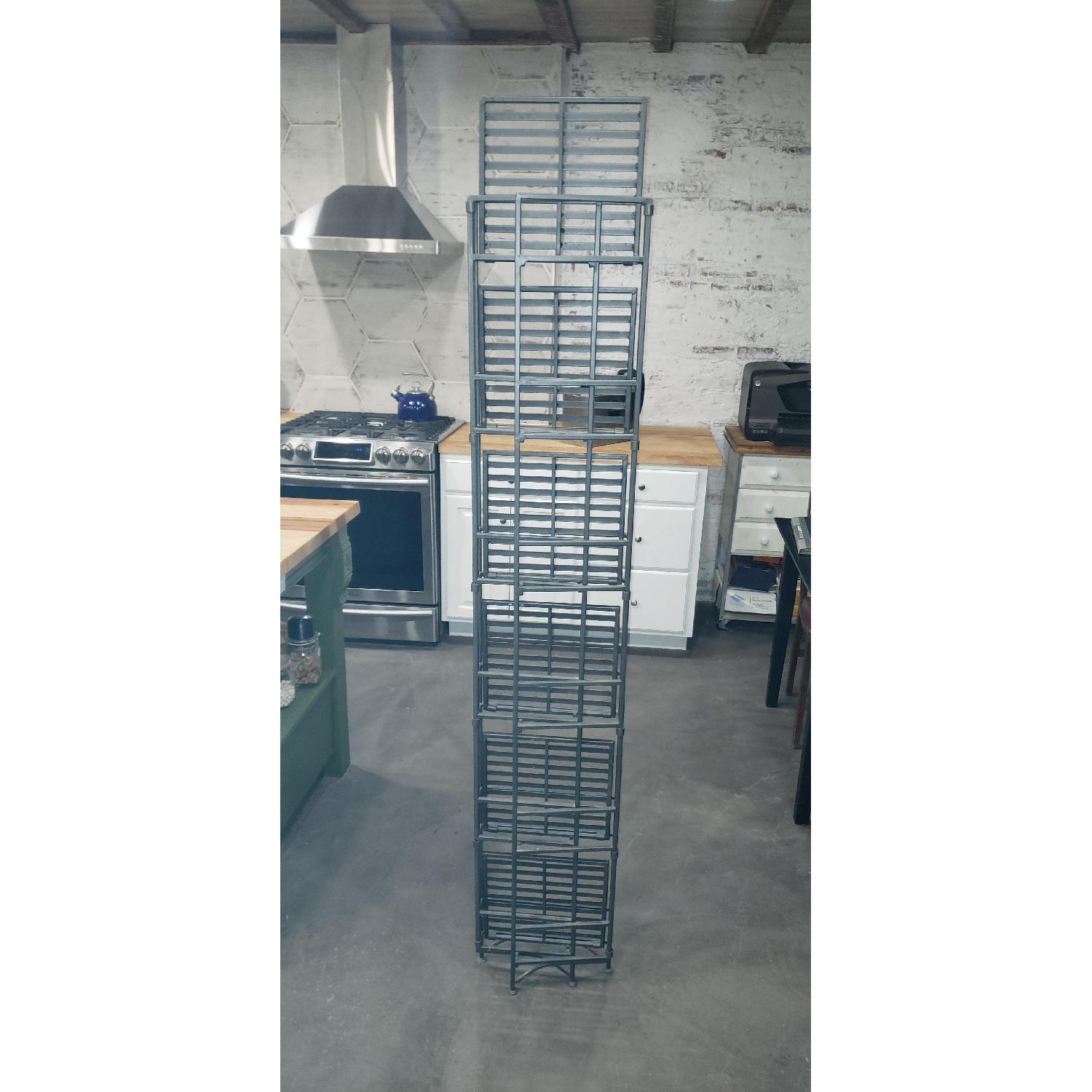 Container Store 6-Shelf Iron Folding Bookshelf - image-2