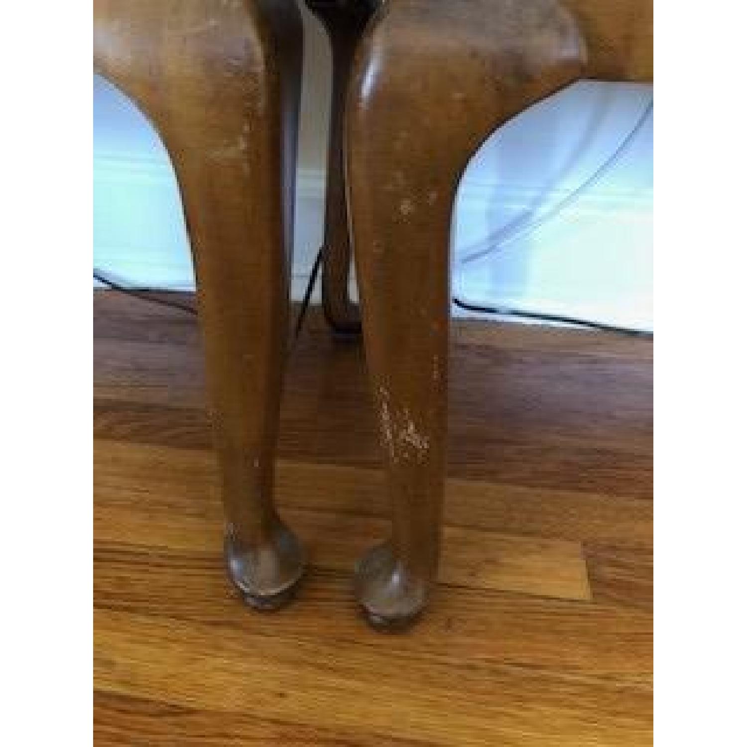 Ethan Allen Sofa/Console Table w/ 2 Upholstered Ottomans - image-6