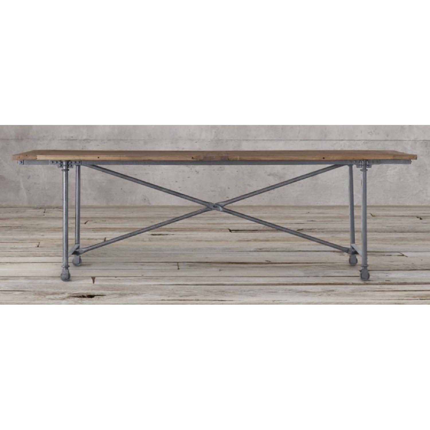 Restoration Hardware Flatiron Reclaimed Wood Dining Table - image-7