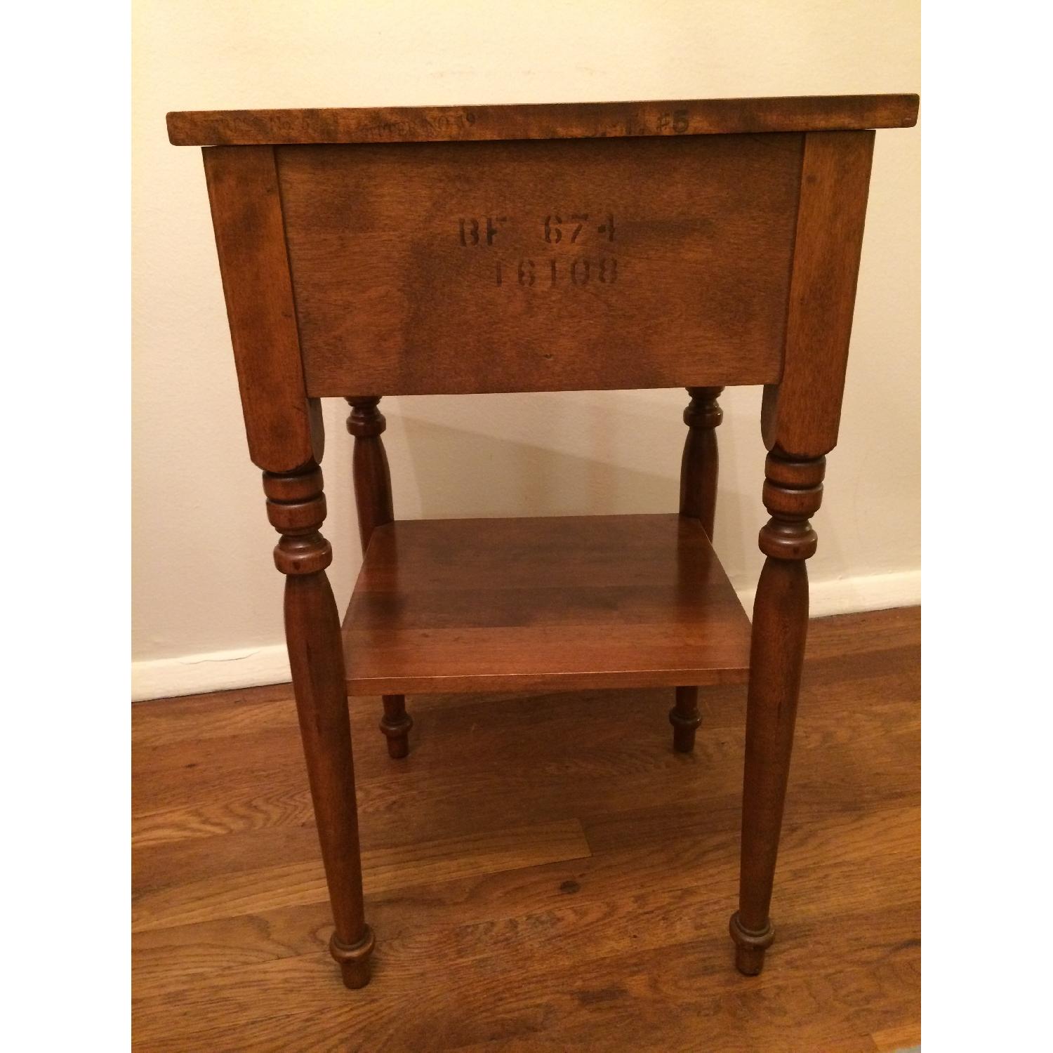 Ethan Allen Vintage Solid Wood Small Table w/ Drawer - image-6