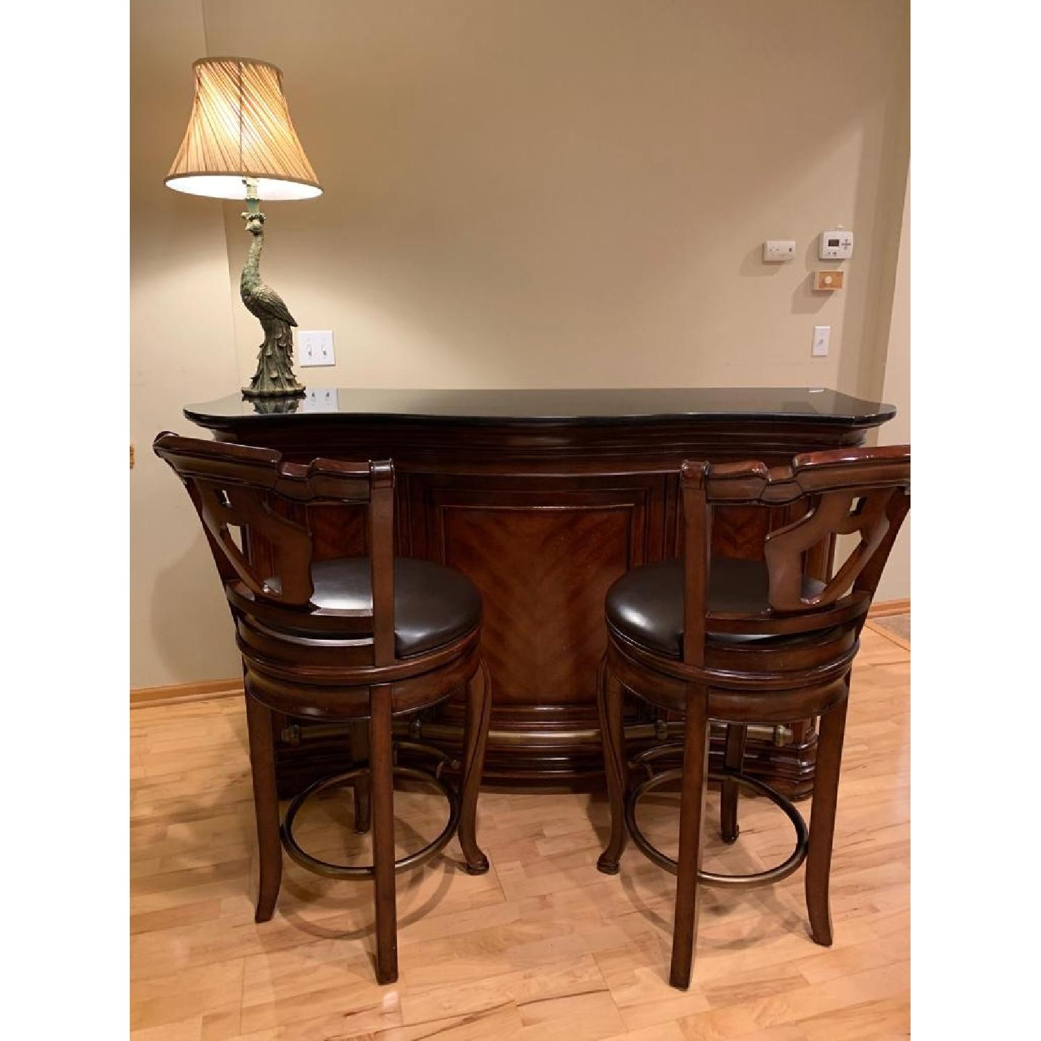 Macy's Home Bar w/ 2 Stools AptDeco