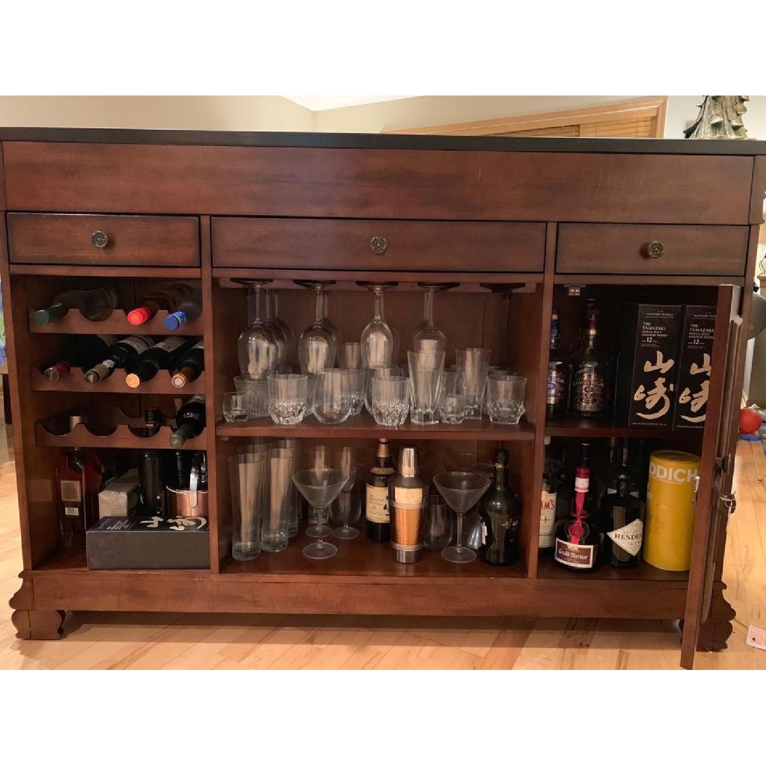Macy's Home Bar w/ 2 Stools AptDeco