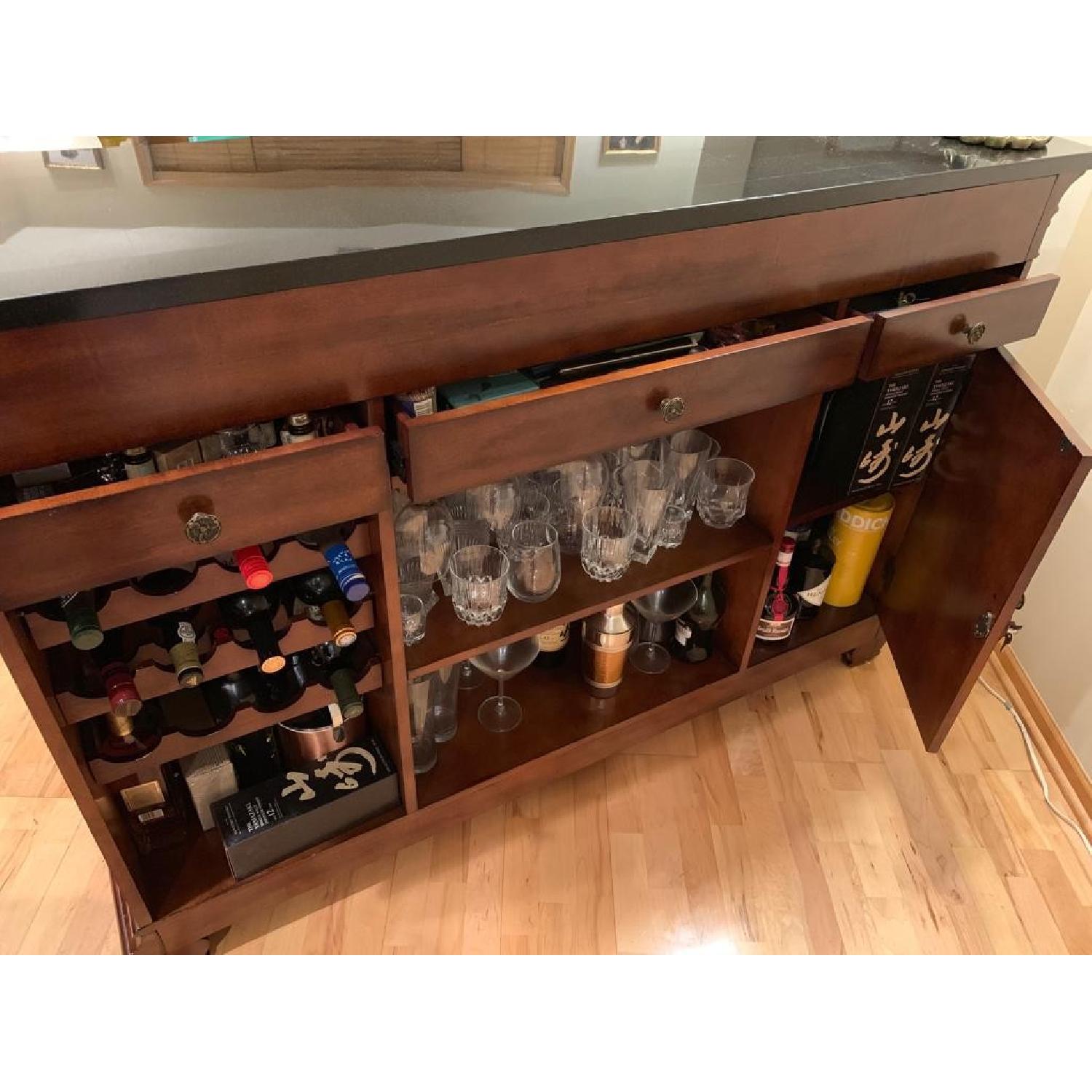 Macy's Home Bar w/ 2 Stools AptDeco