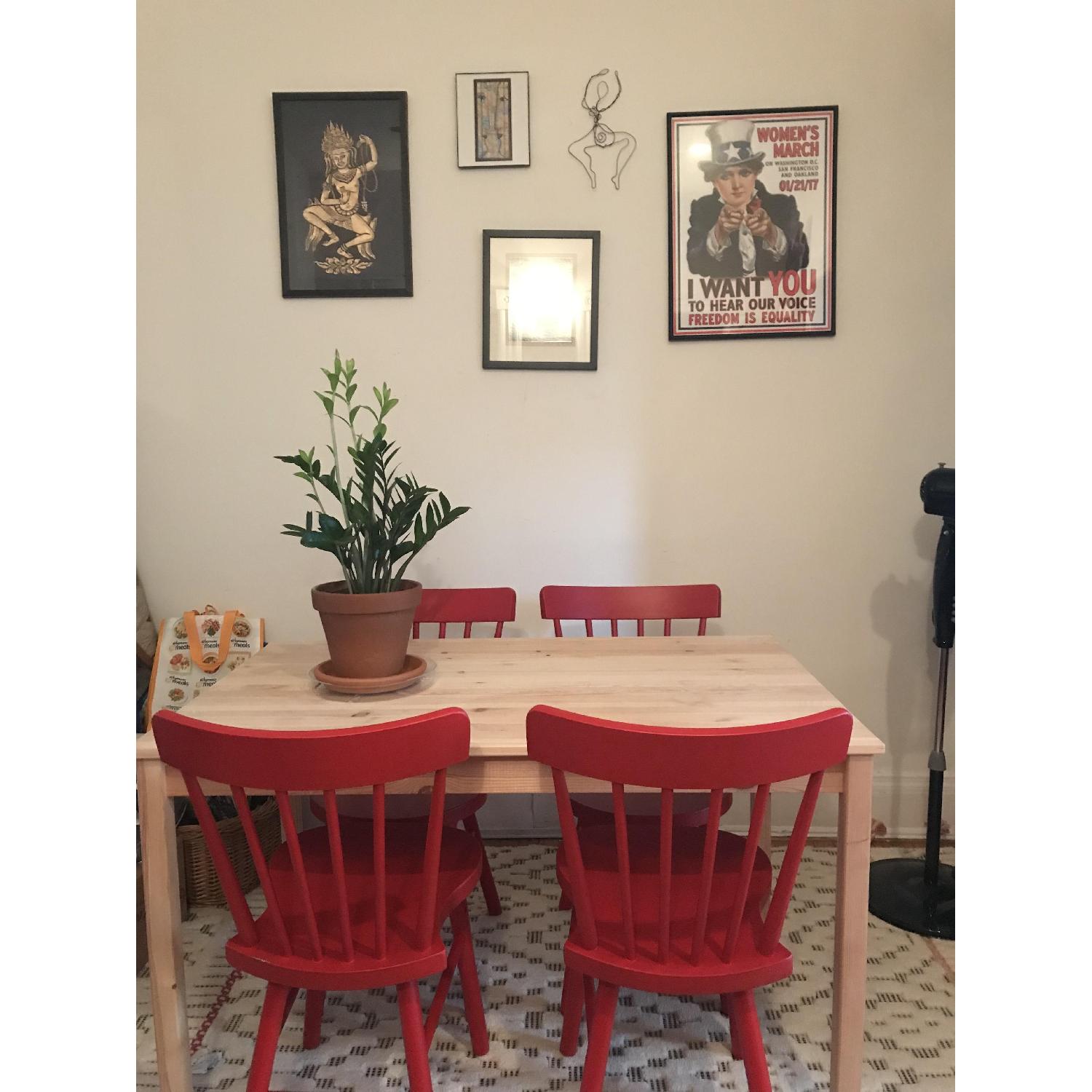 Ikea Ingo Natural Pinewood Dining Table - image-1