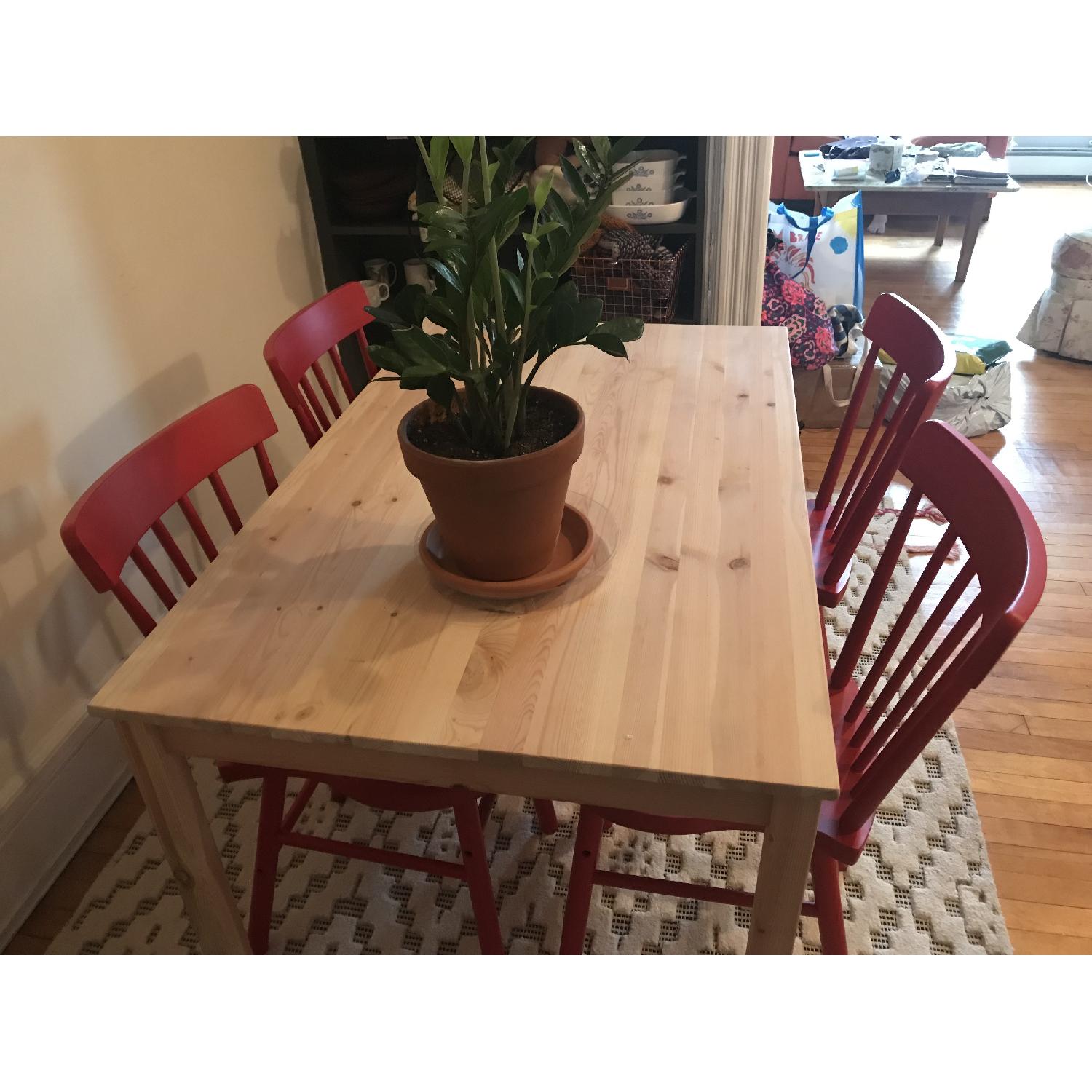 Ikea Ingo Natural Pinewood Dining Table - image-3