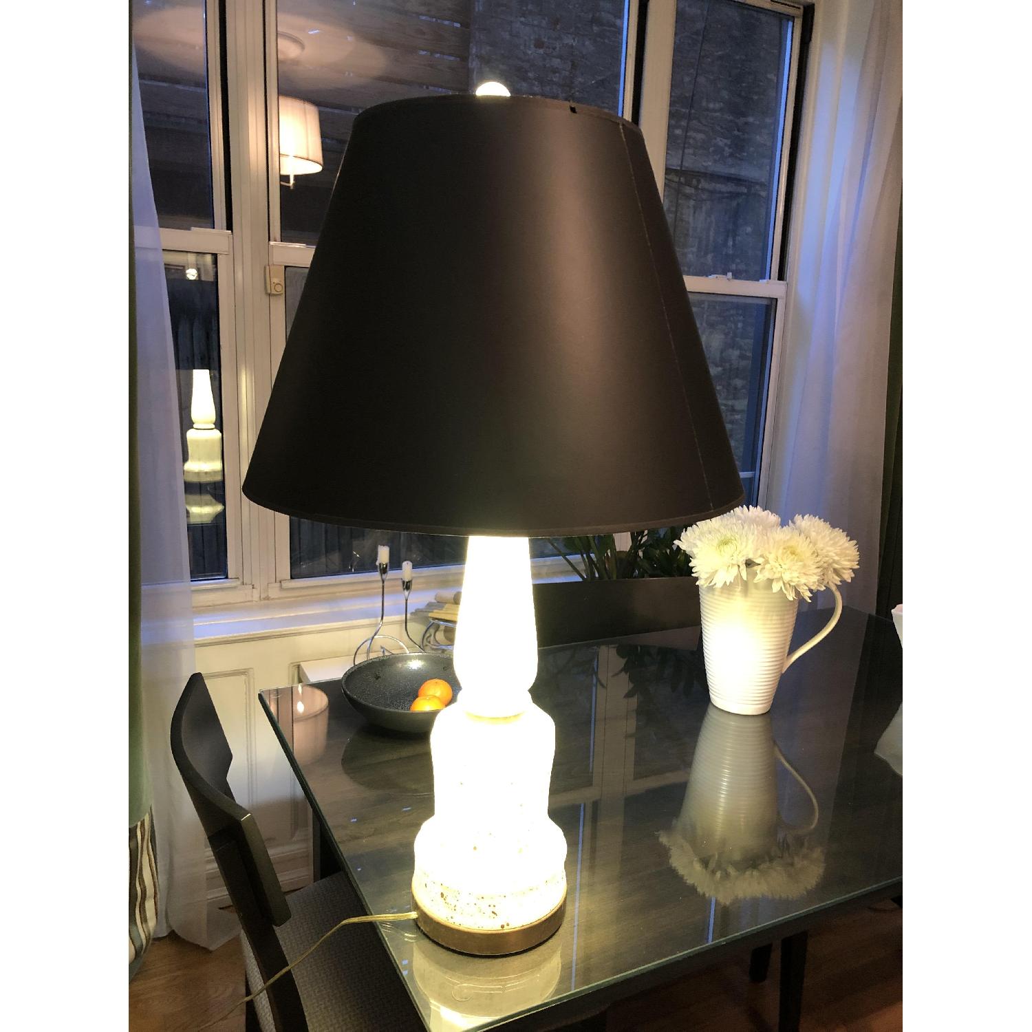 1940's Art Deco/Art Nouveau Alabaster Type Lamps - image-2